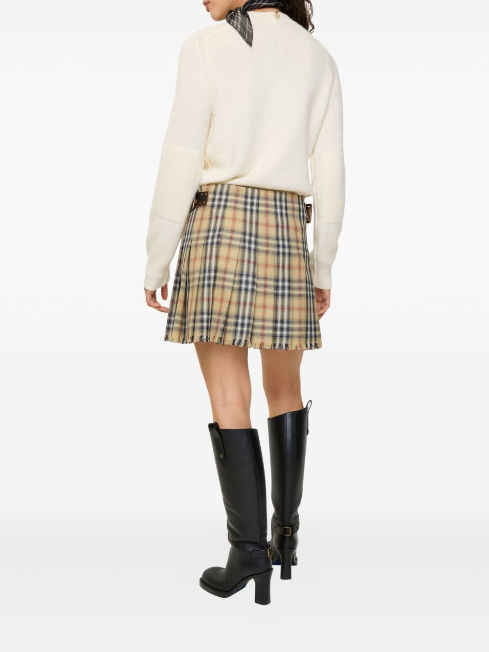 Burberry WOOL MINI SKIRT Size 32" / US 10 / IT 46 - 3 Thumbnail