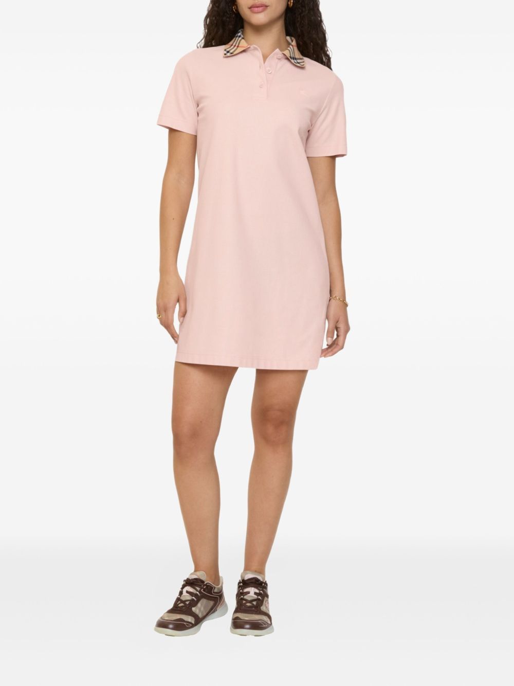 Burberry CHECK COLLAR COTTON DRESS Size XS / US 0-2 / IT 36-38 - 3 Thumbnail