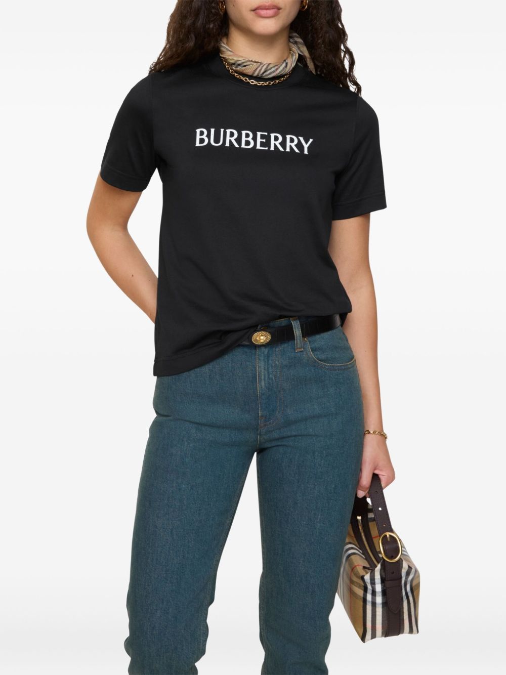 Burberry LOGO COTTON T-SHIRT Size S / US 4 / IT 40 - 2 Thumbnail
