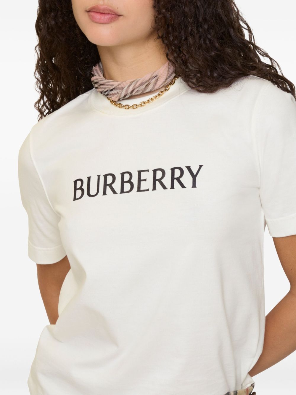 Burberry LOGO COTTON T-SHIRT Size S / US 4 / IT 40 - 2 Thumbnail