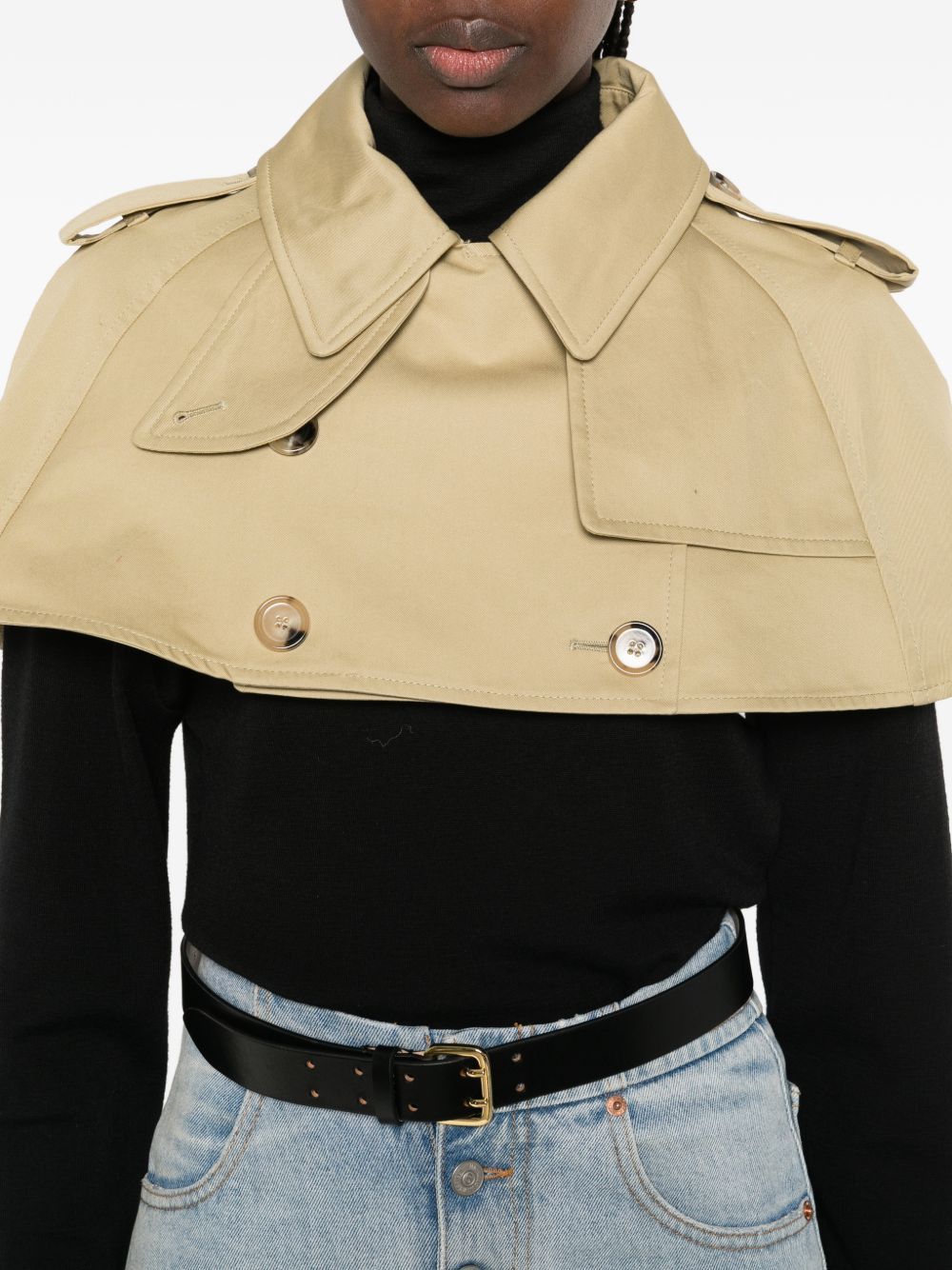 Burberry COTTON TRENCH CAPE Size L / US 10 / IT 46 - 5 Thumbnail