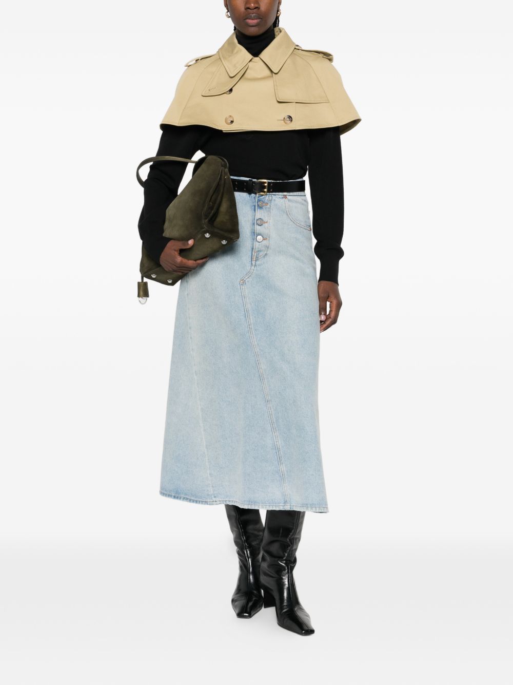 Burberry COTTON TRENCH CAPE Size S / US 4 / IT 40 - 3 Thumbnail