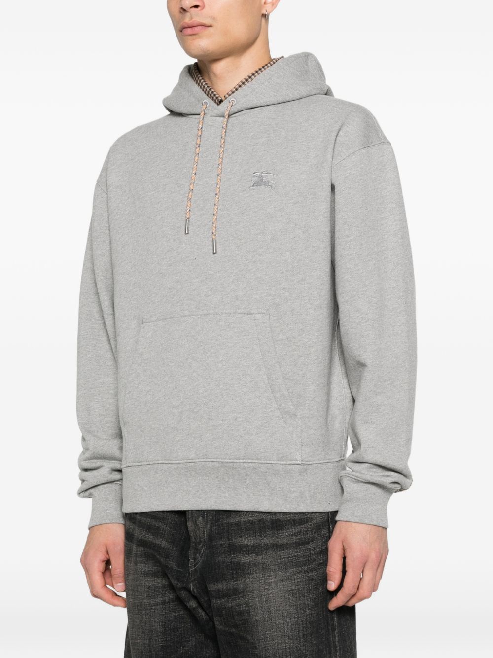 Burberry CHECK MOTIF COTTON HOODIE Size US S / EU 44-46 / 1 - 2 Thumbnail