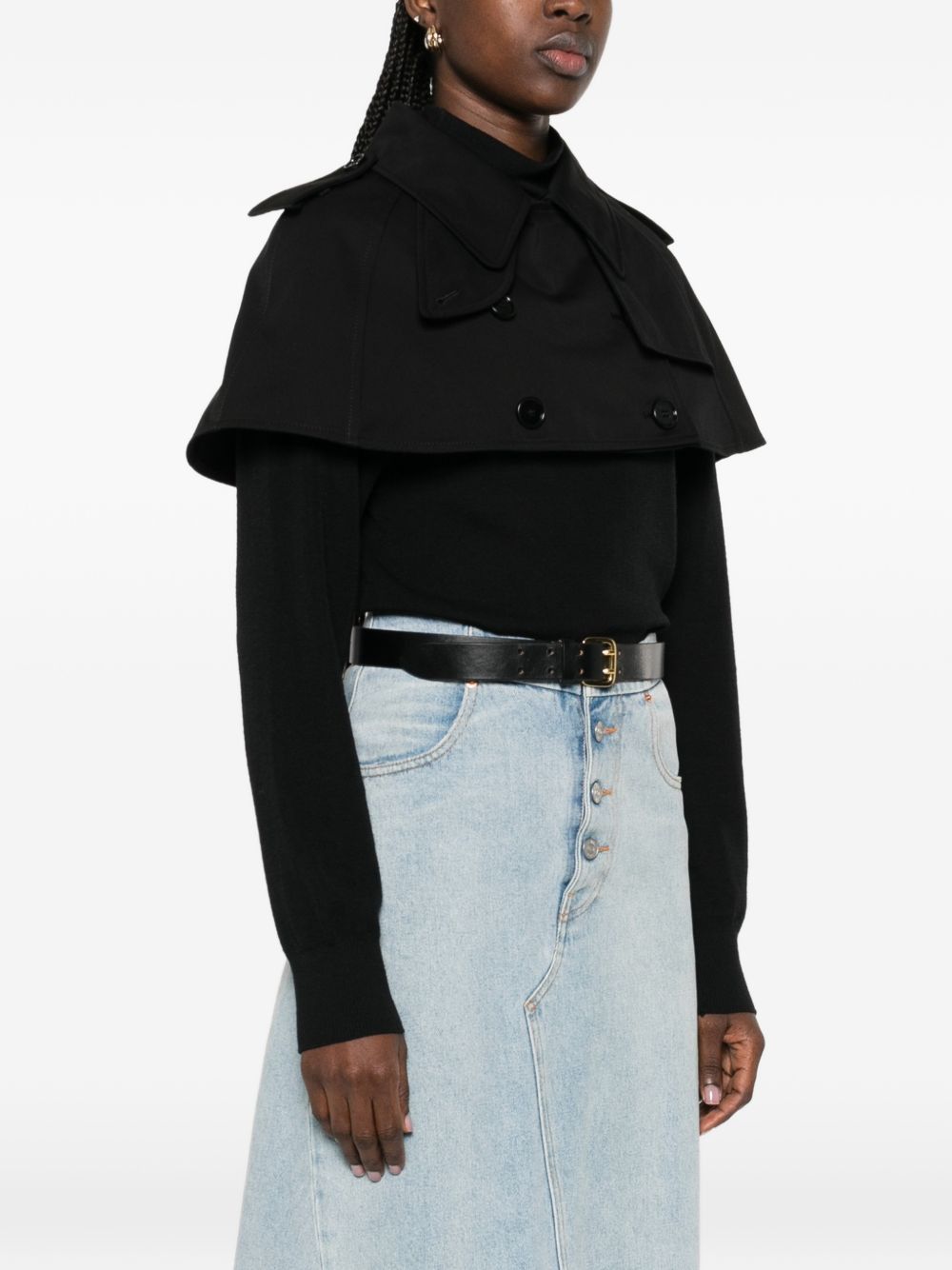 Burberry COTTON TRENCH CAPE Size S / US 4 / IT 40 - 2 Thumbnail
