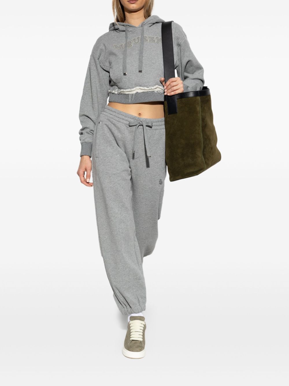 Alexander McQueen LOGO COTTON SWEATPANTS Size 26" / US 2 / IT 38 - 4 Thumbnail
