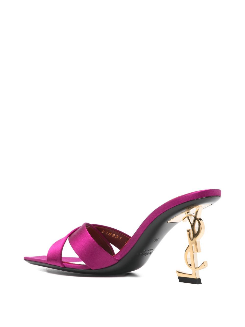 Saint Laurent Paris OPYUM SATIN SANDALS Size US 6 / IT 36 - 3 Thumbnail