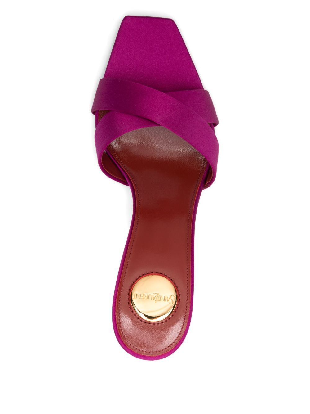 Saint Laurent Paris OPYUM SATIN SANDALS Size US 9 / IT 39 - 4 Thumbnail