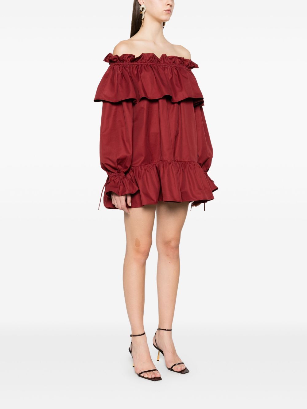 Saint Laurent Paris COTTON TWILL MINI DRESS Size XS / US 0-2 / IT 36-38 - 3 Thumbnail