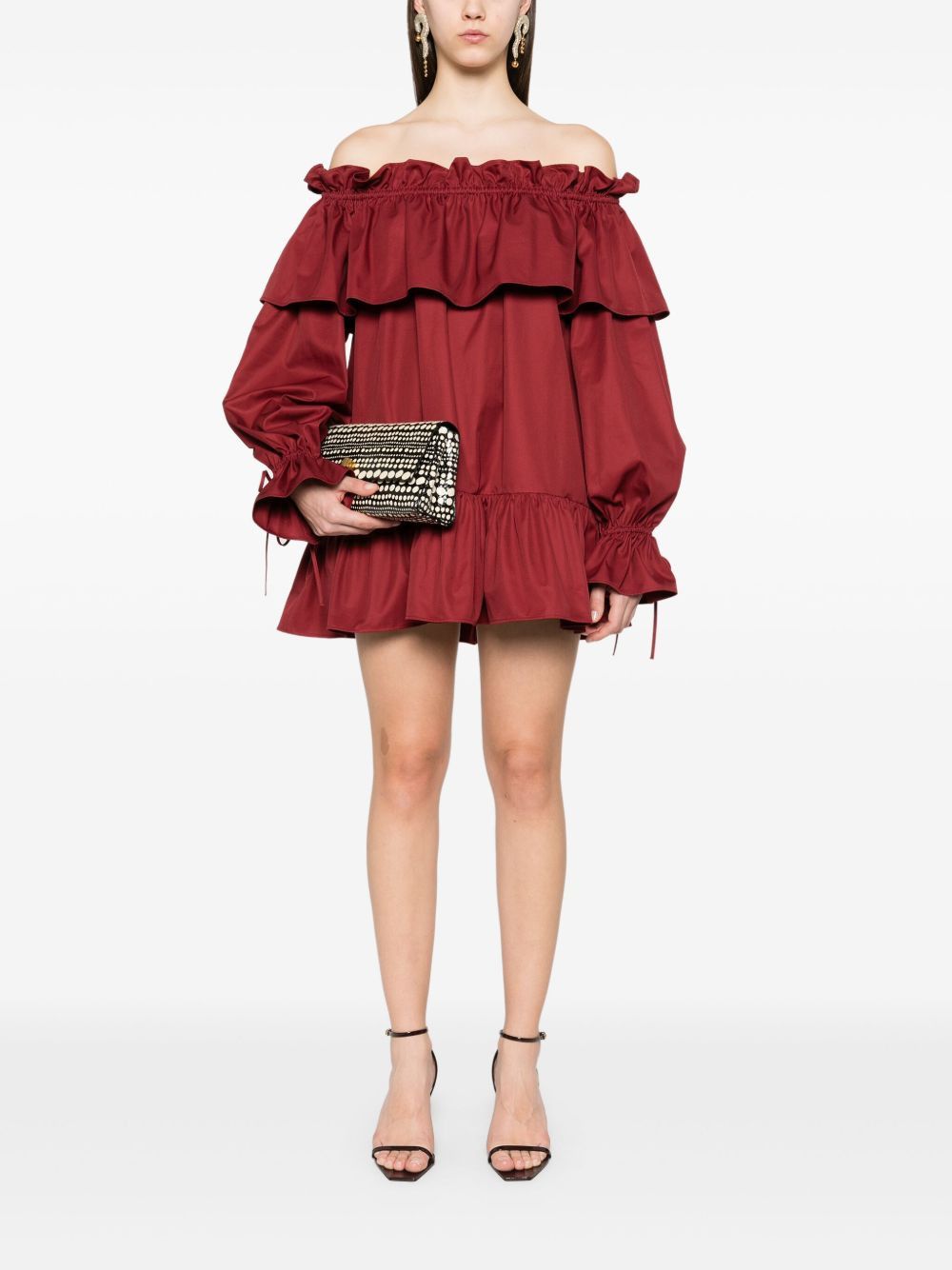 Saint Laurent Paris COTTON TWILL MINI DRESS Size XS / US 0-2 / IT 36-38 - 5 Thumbnail