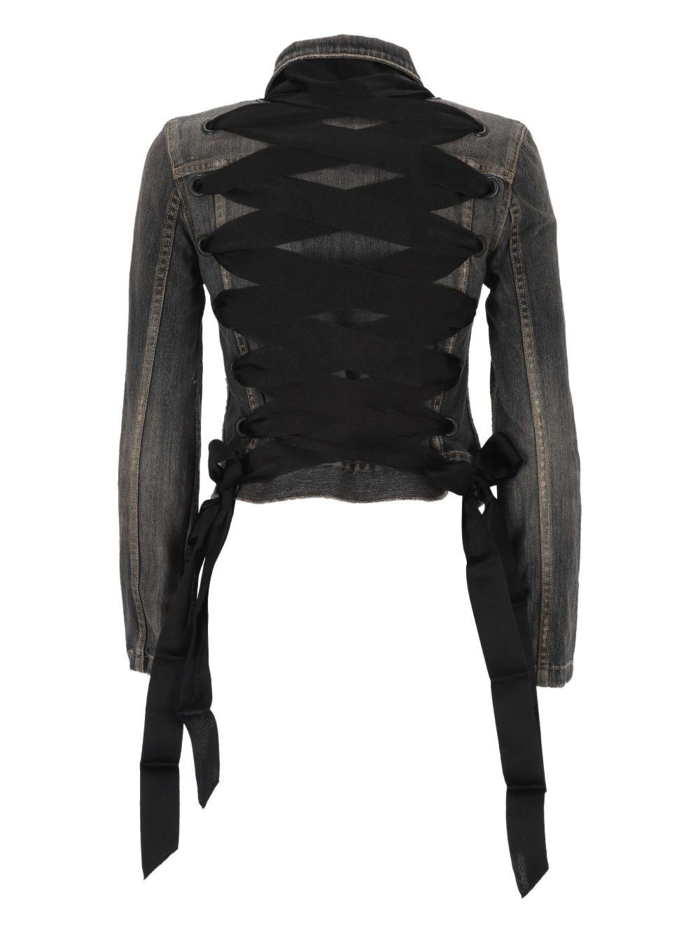 Balenciaga LACE-UP DENIM JACKET Size XS / US 0-2 / IT 36-38 - 2 Thumbnail