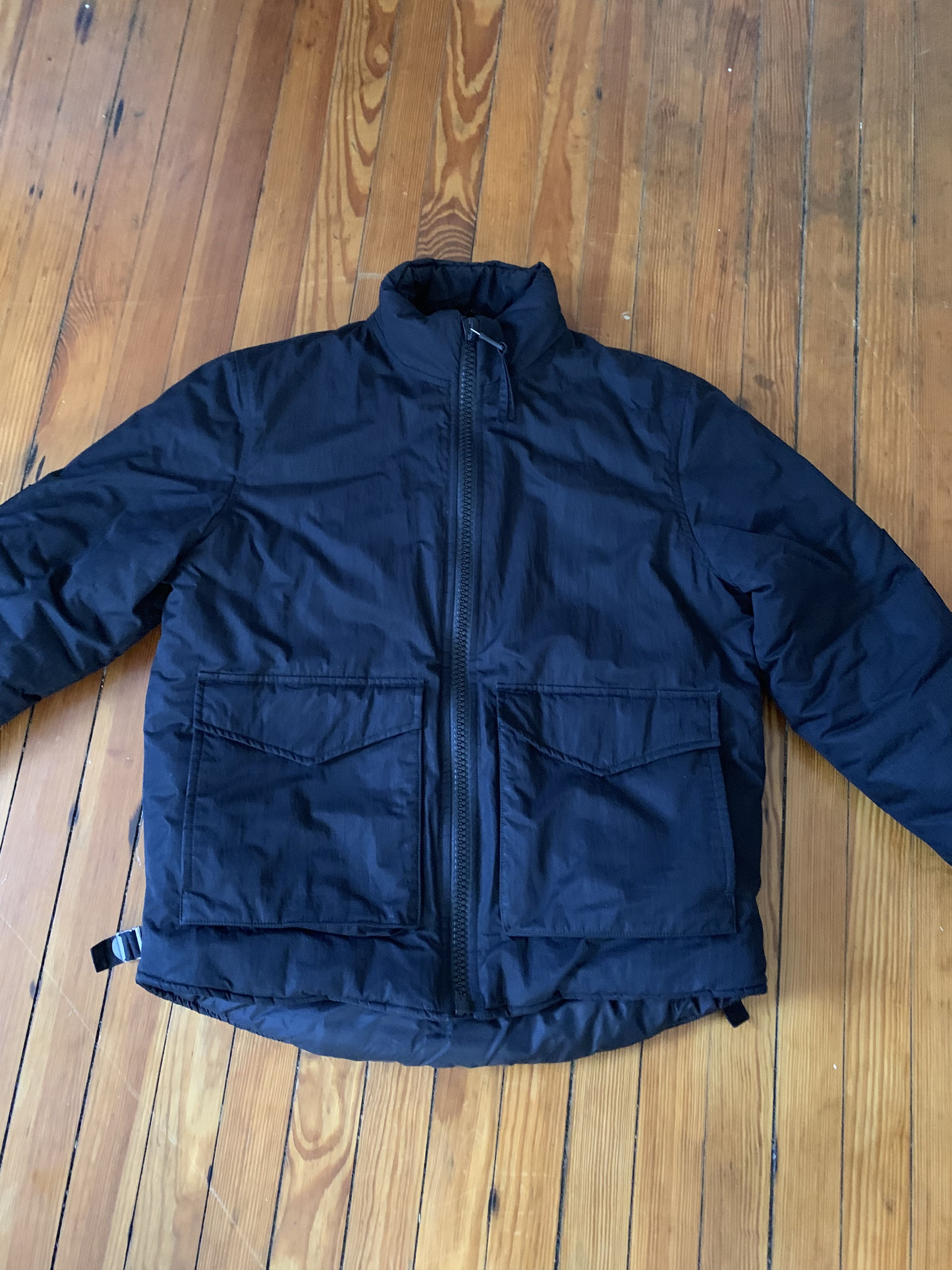 image of Our Legacy Black Funnel Puffer Jacket, Men's (Size Medium)