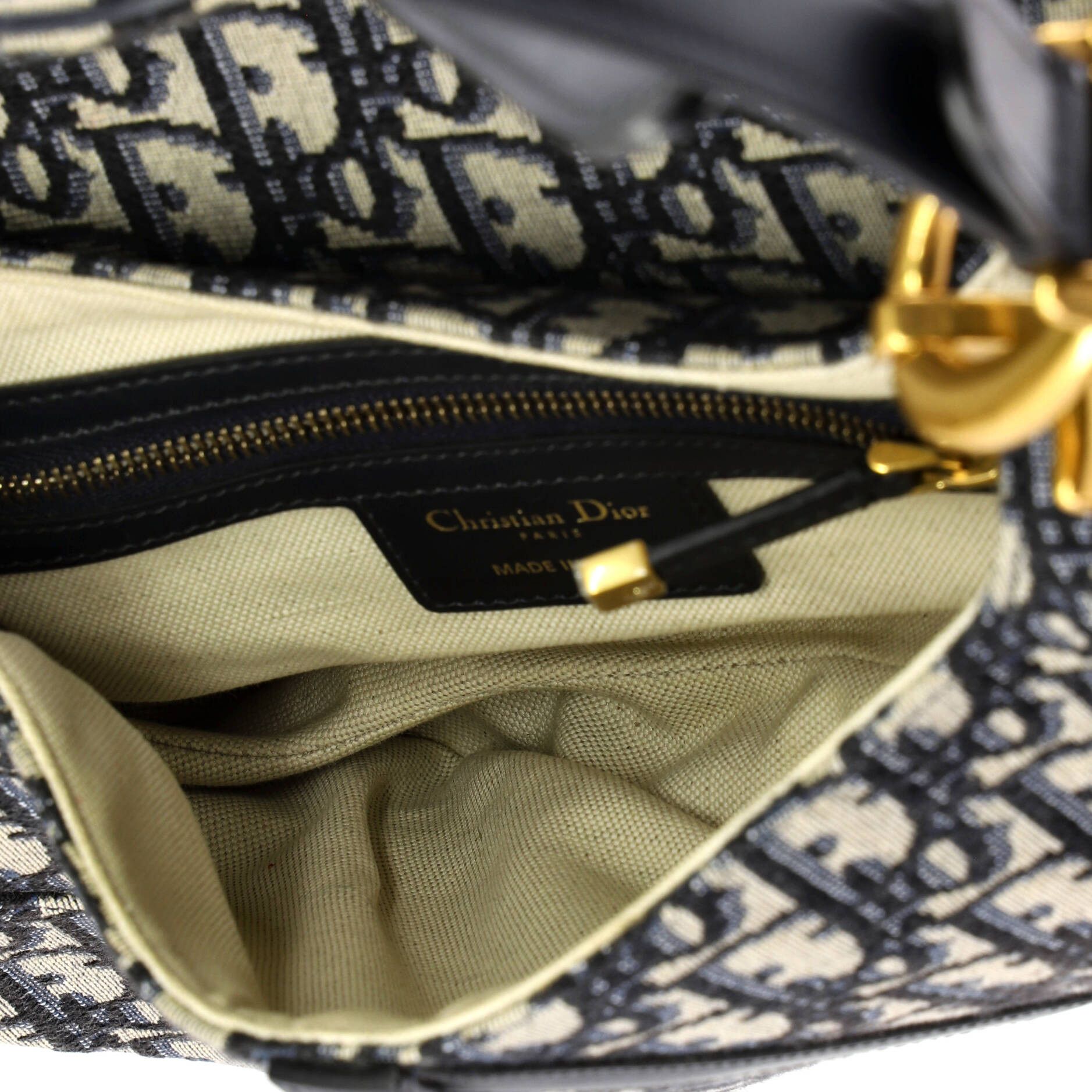 Dior Saddle Handbag Oblique Canvas Medium Size ONE SIZE - 4 Thumbnail