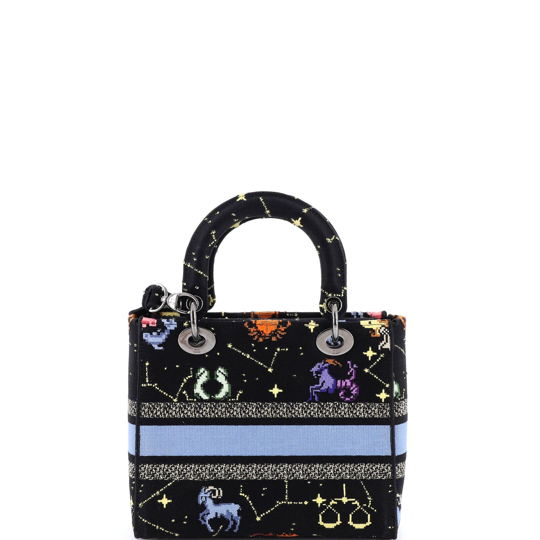 Dior Lady D-Lite Bag Embroidered Canvas Medium Size ONE SIZE - 2 Thumbnail