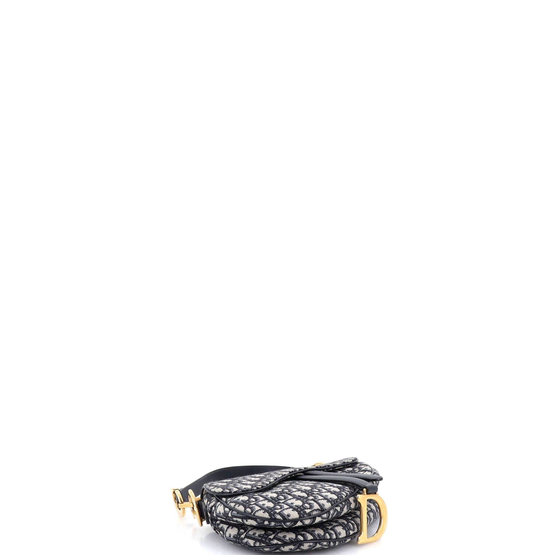 Dior Saddle Handbag Oblique Canvas Medium Size ONE SIZE - 3 Thumbnail