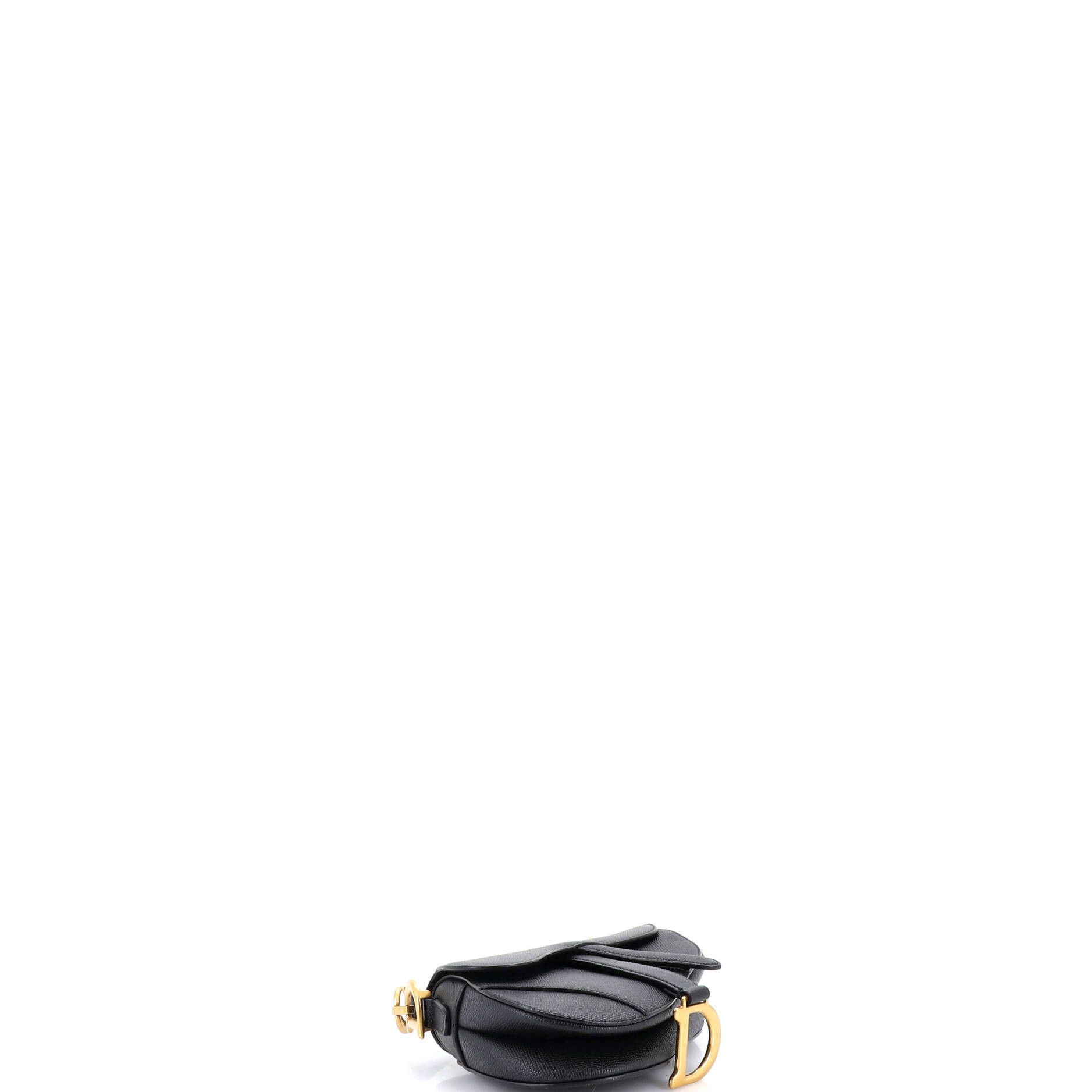 Dior Saddle Handbag with Strap Leather Mini Size ONE SIZE - 3 Thumbnail