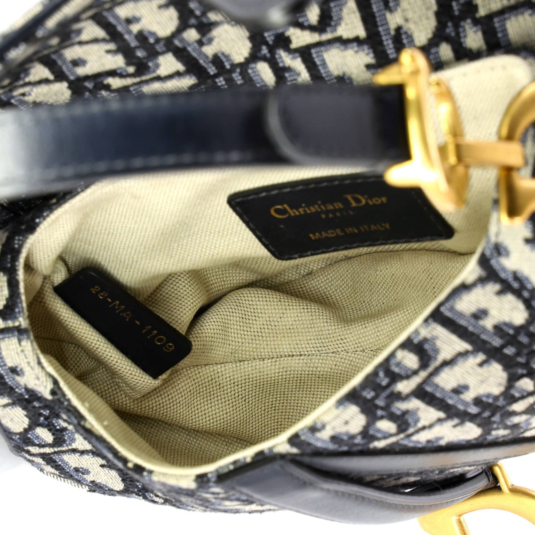 Dior Saddle Handbag Oblique Canvas Mini Size ONE SIZE - 4 Thumbnail