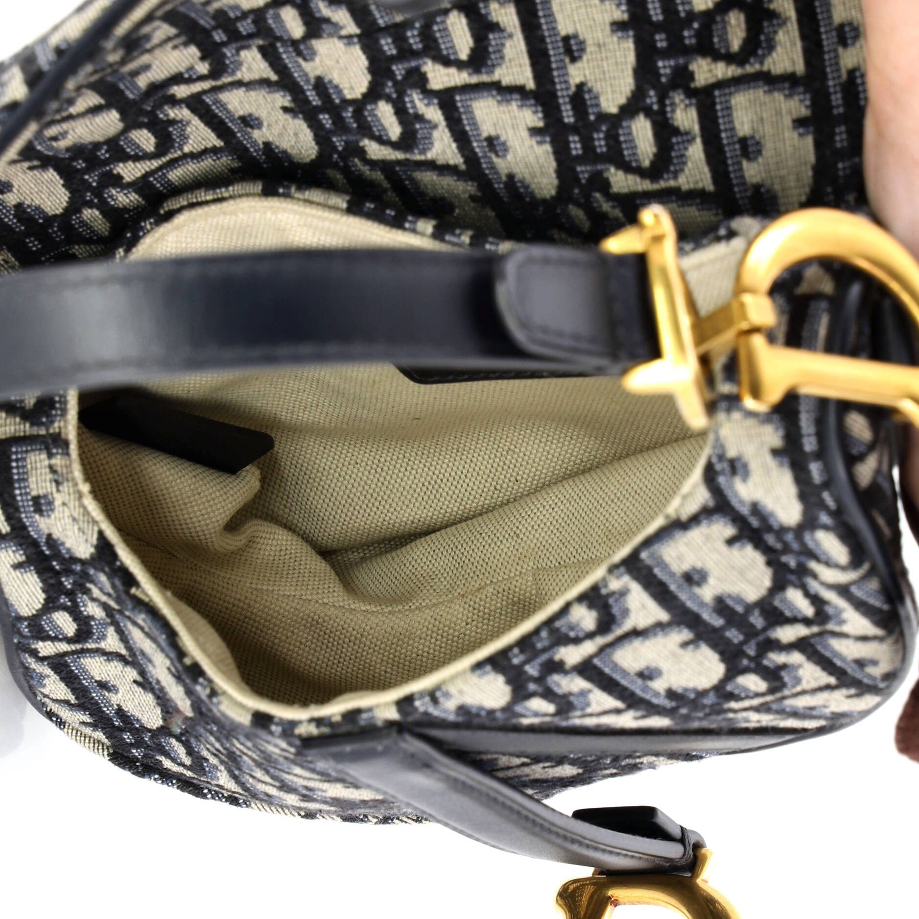Dior Saddle Handbag Oblique Canvas Mini Size ONE SIZE - 4 Thumbnail