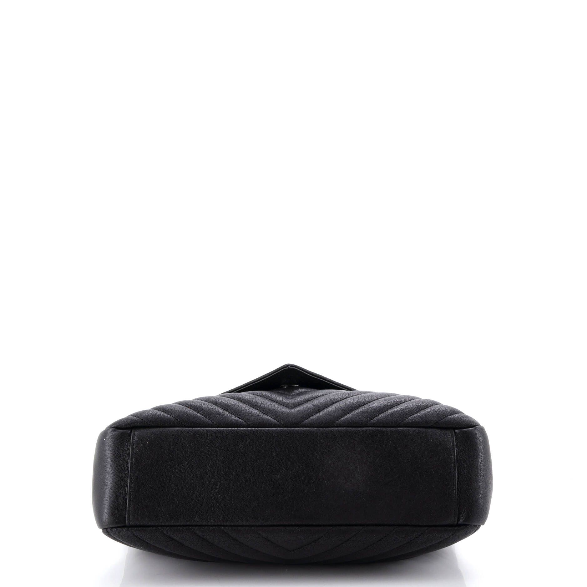 Saint Laurent Paris Classic Monogram College Bag Matelasse Chevron Leather Large Size ONE SIZE - 3 Thumbnail