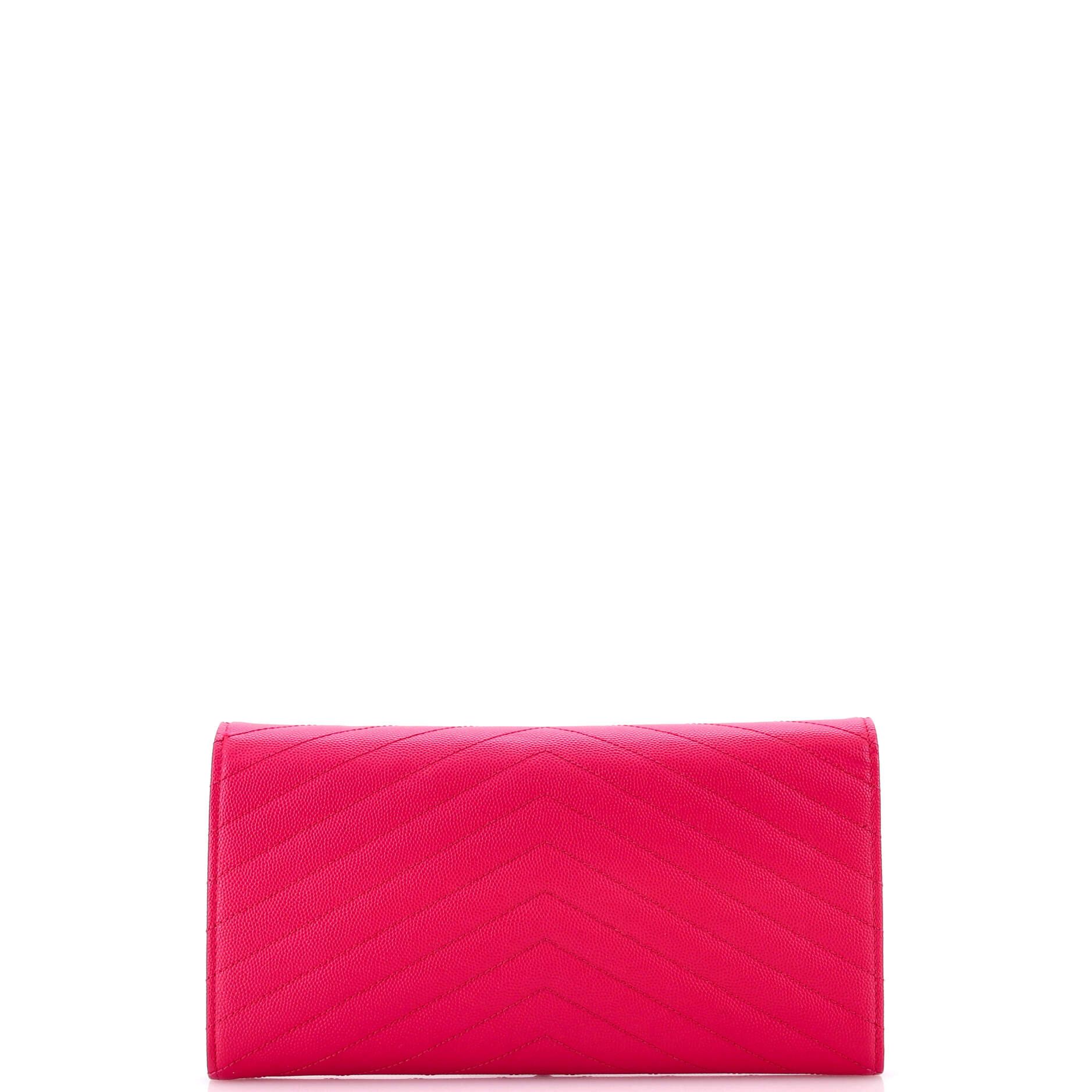 Saint Laurent Paris Classic Monogram Flap Document Organizer Wallet Matelasse Ch Size ONE SIZE - 2 Thumbnail
