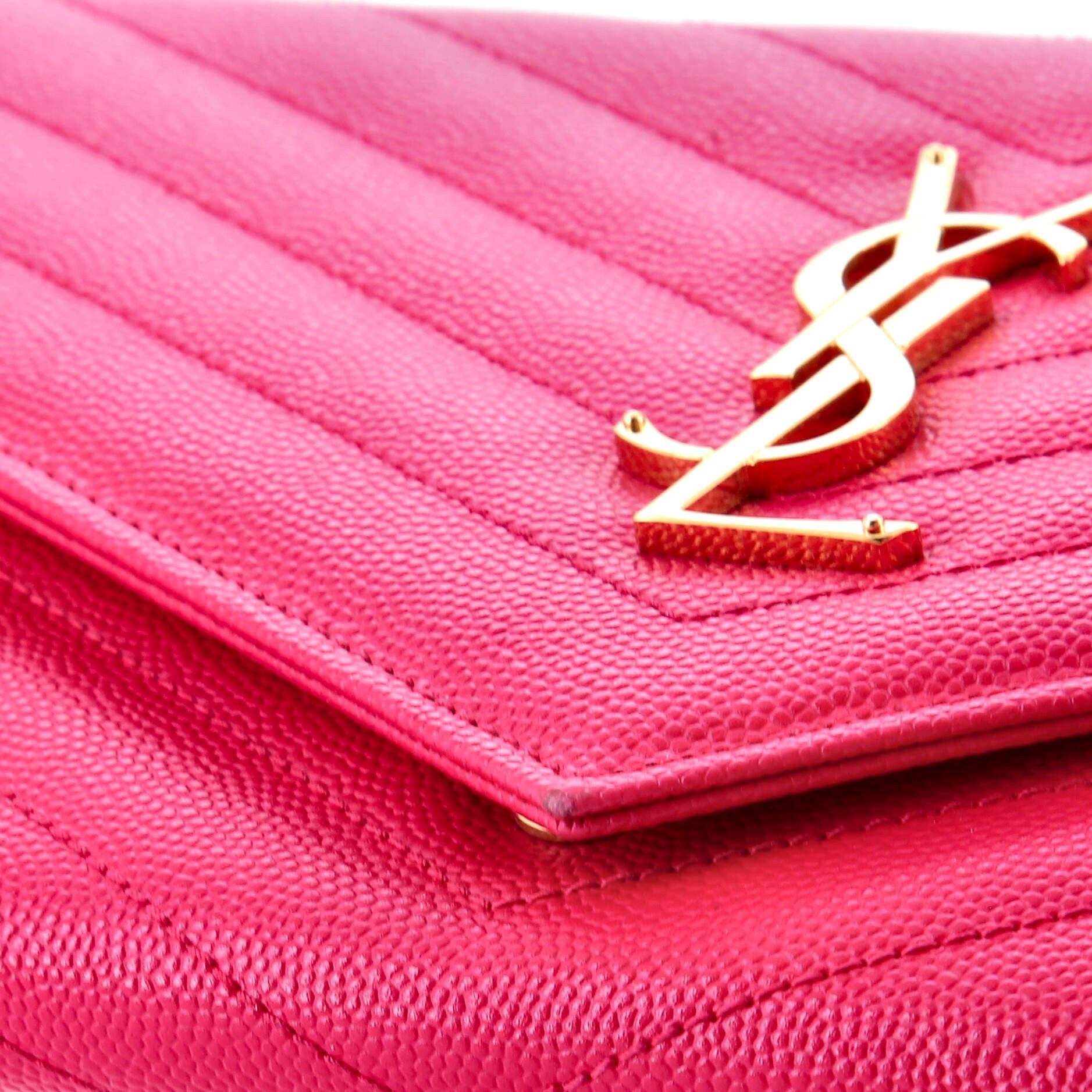 Saint Laurent Paris Classic Monogram Flap Document Organizer Wallet Matelasse Ch Size ONE SIZE - 6 Thumbnail