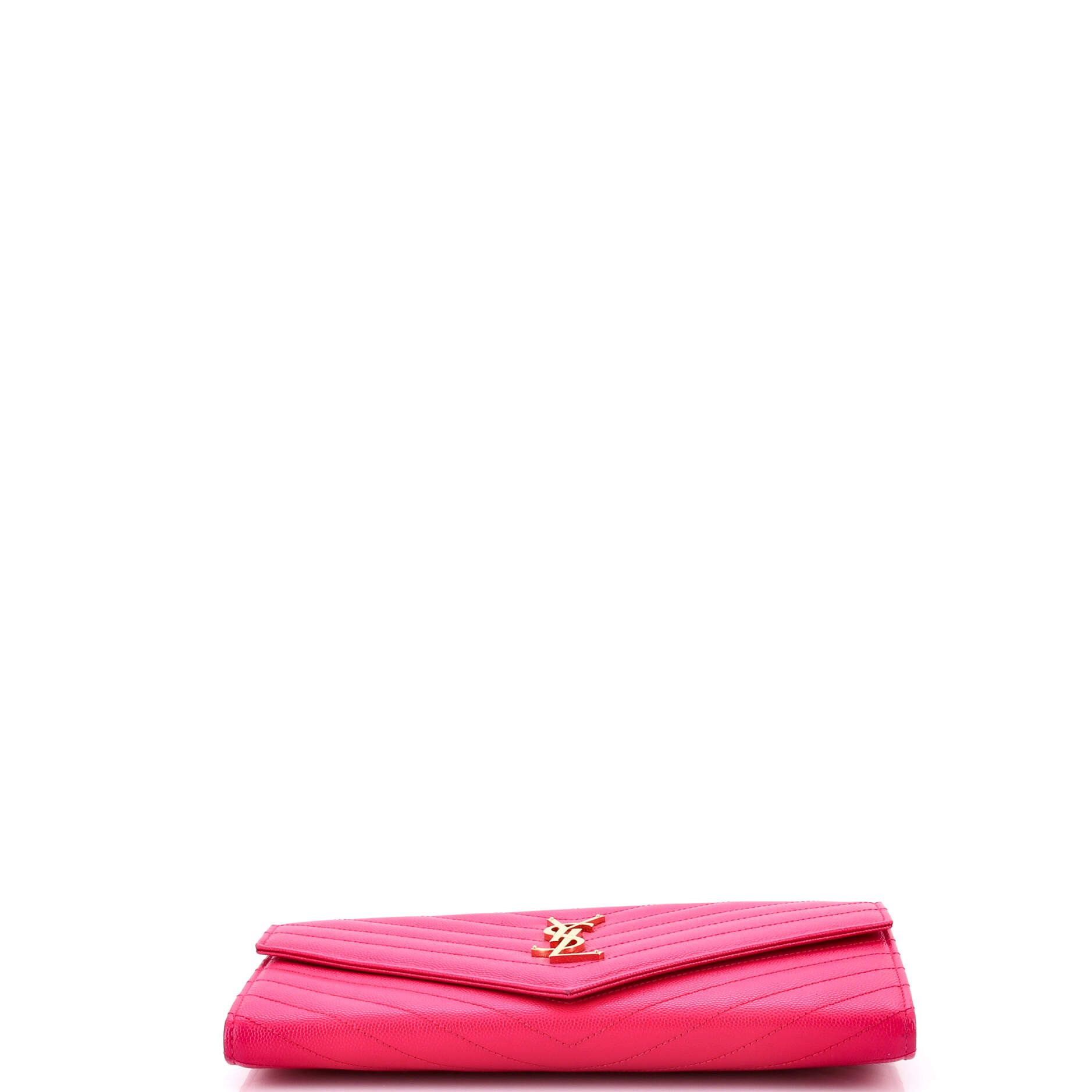 Saint Laurent Paris Classic Monogram Flap Document Organizer Wallet Matelasse Ch Size ONE SIZE - 3 Thumbnail