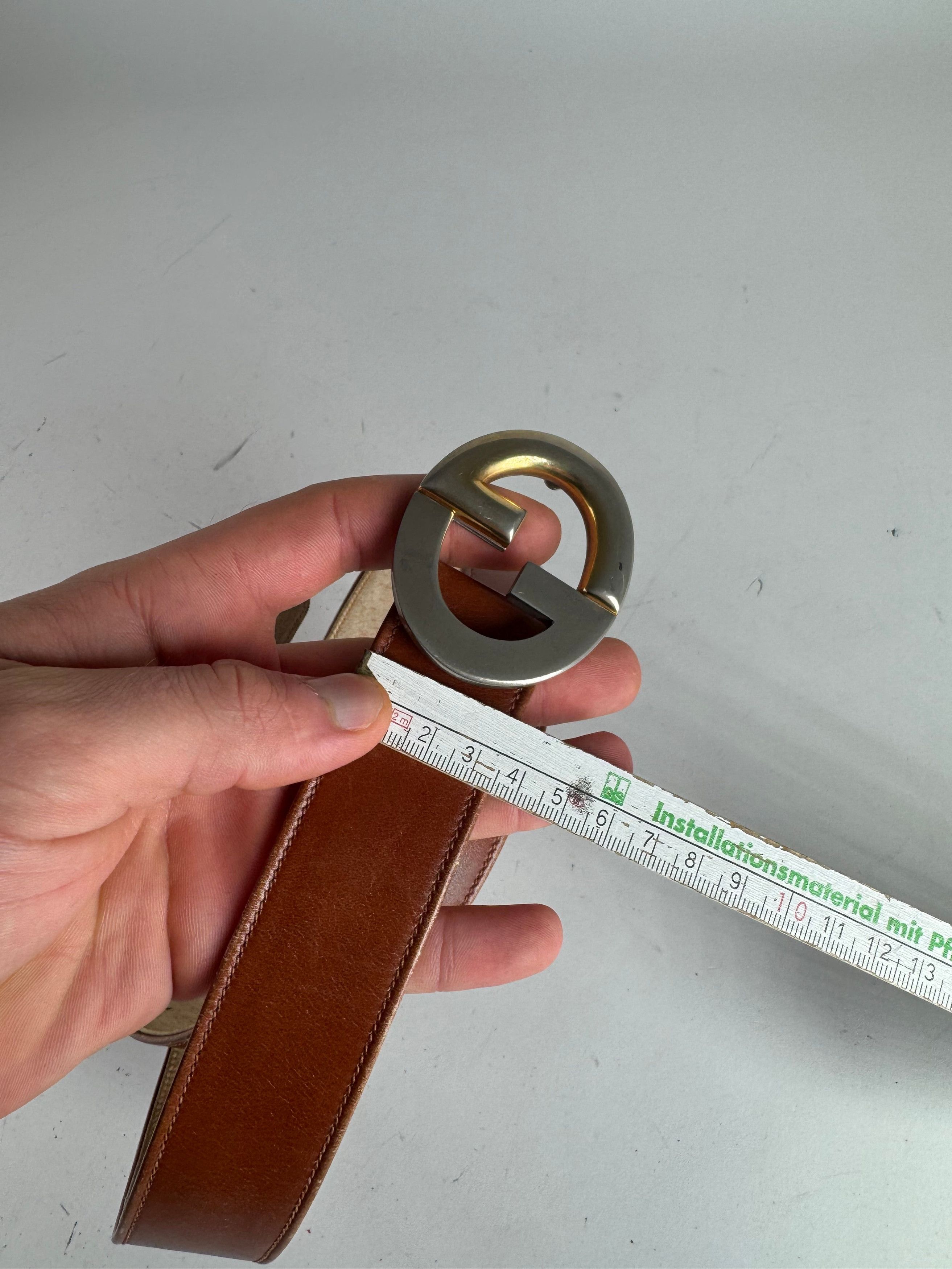 Gucci Vintage Leather Belt Brown Size ONE SIZE - 9 Thumbnail