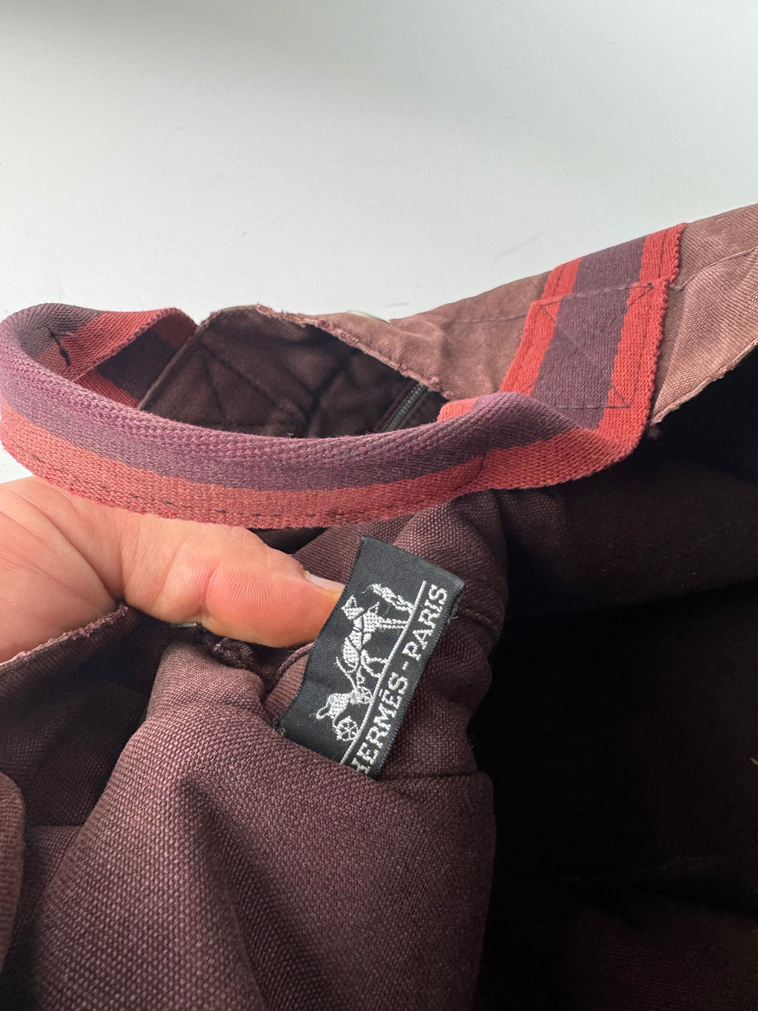 Other Vintage Hermes Tote Bag purple red Size ONE SIZE - 4 Thumbnail