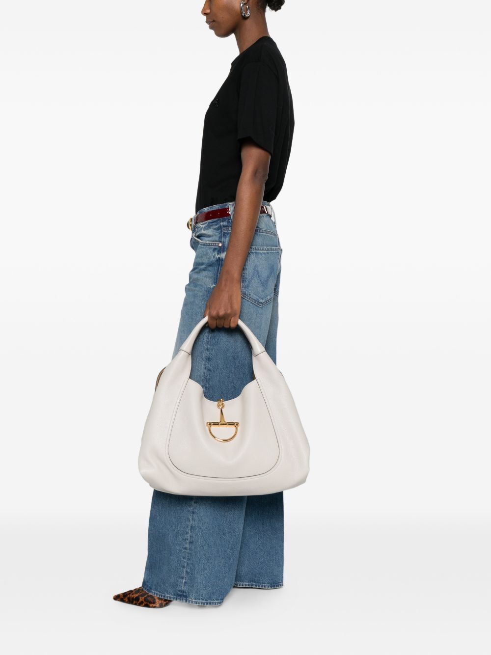 Gucci SOFTBIT LEATHER SHOULDER BAG Size ONE SIZE - 3 Thumbnail