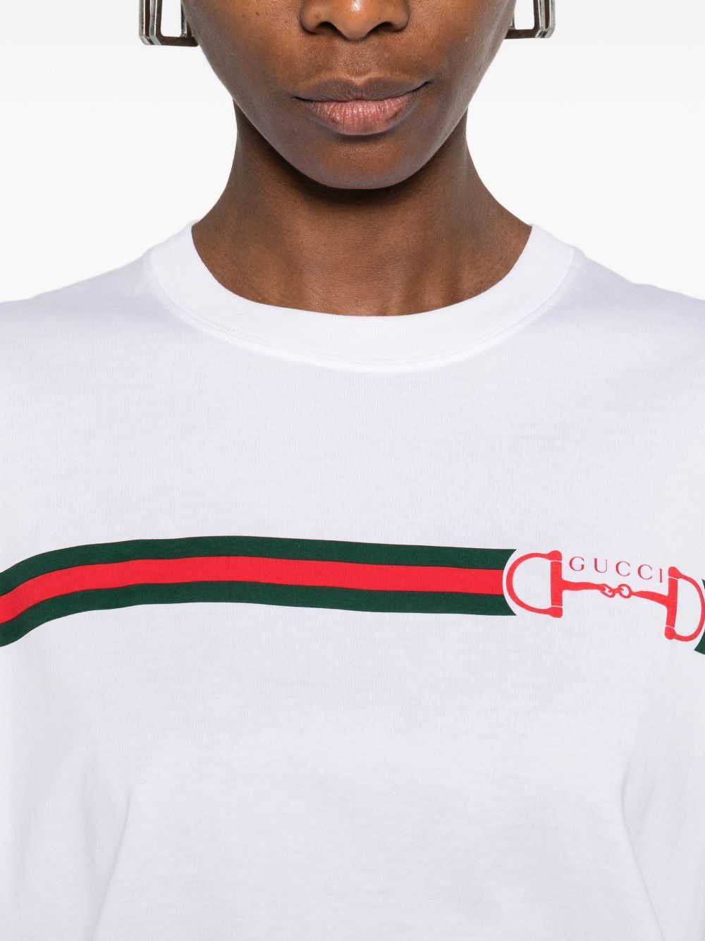 Gucci LOGO COTTON T-SHIRT Size S / US 4 / IT 40 - 2 Thumbnail