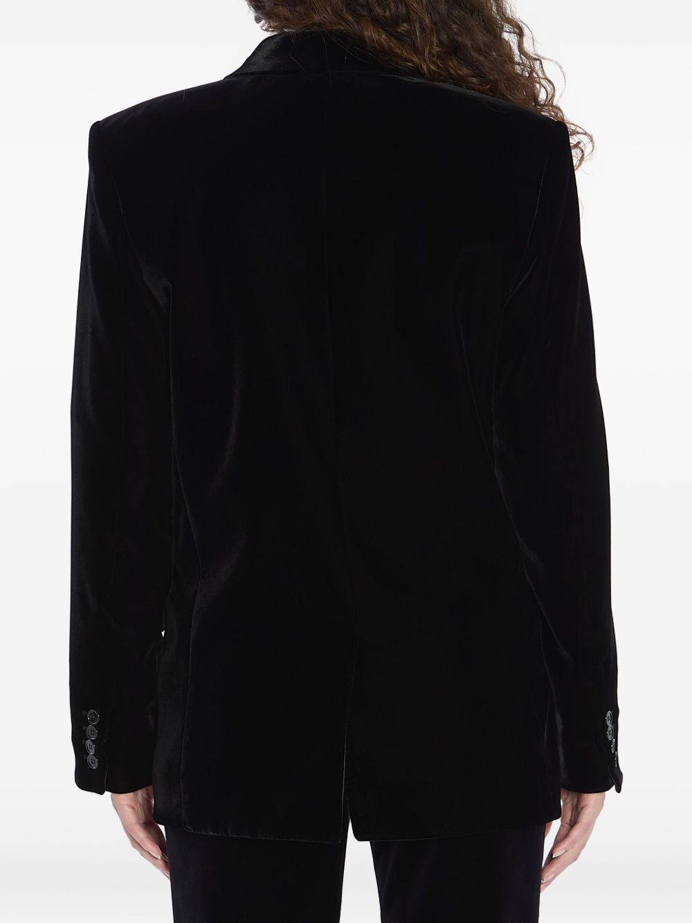 Saint Laurent Paris VELVET DOULBE-BREASTED JACKET Size XS / US 0-2 / IT 36-38 - 4 Thumbnail