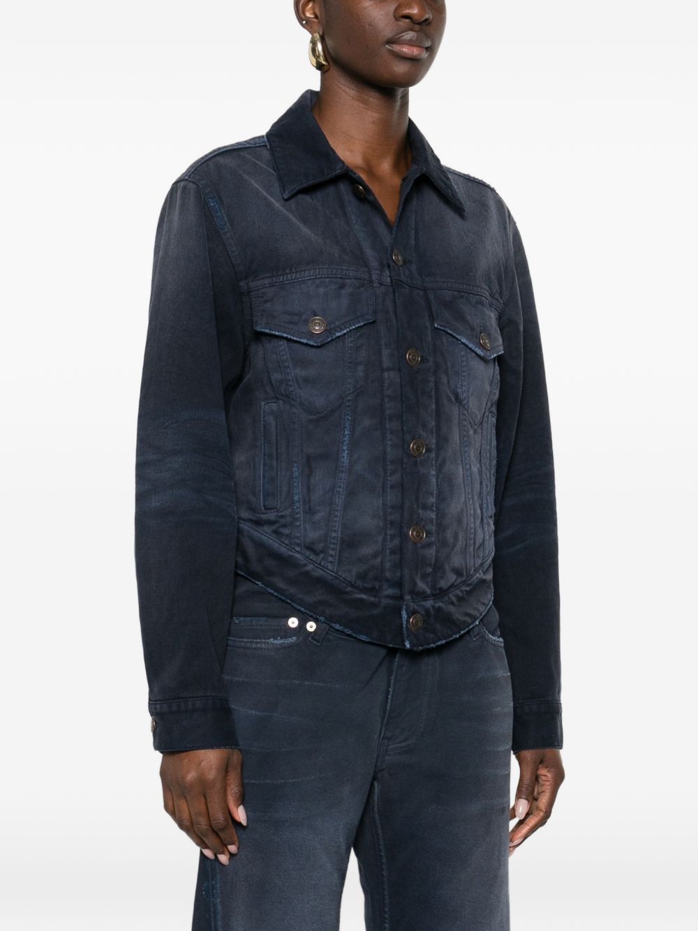 Balenciaga DENIM COTTON JACKET Size M / US 6-8 / IT 42-44 - 5 Thumbnail
