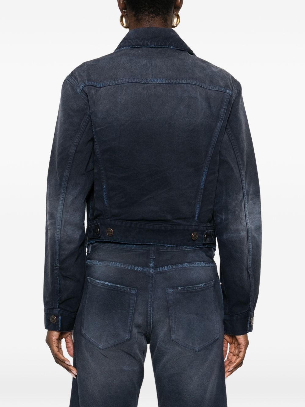 Balenciaga DENIM COTTON JACKET Size S / US 4 / IT 40 - 4 Thumbnail