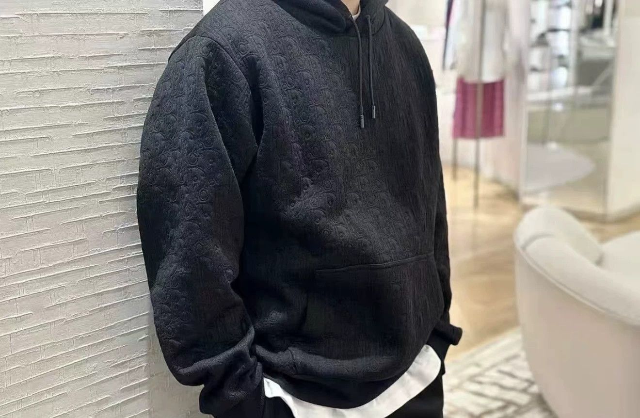 Dior Dior Embossed Logo Black Hoodie Size US XXL / EU 58 / 5 - 3 Thumbnail