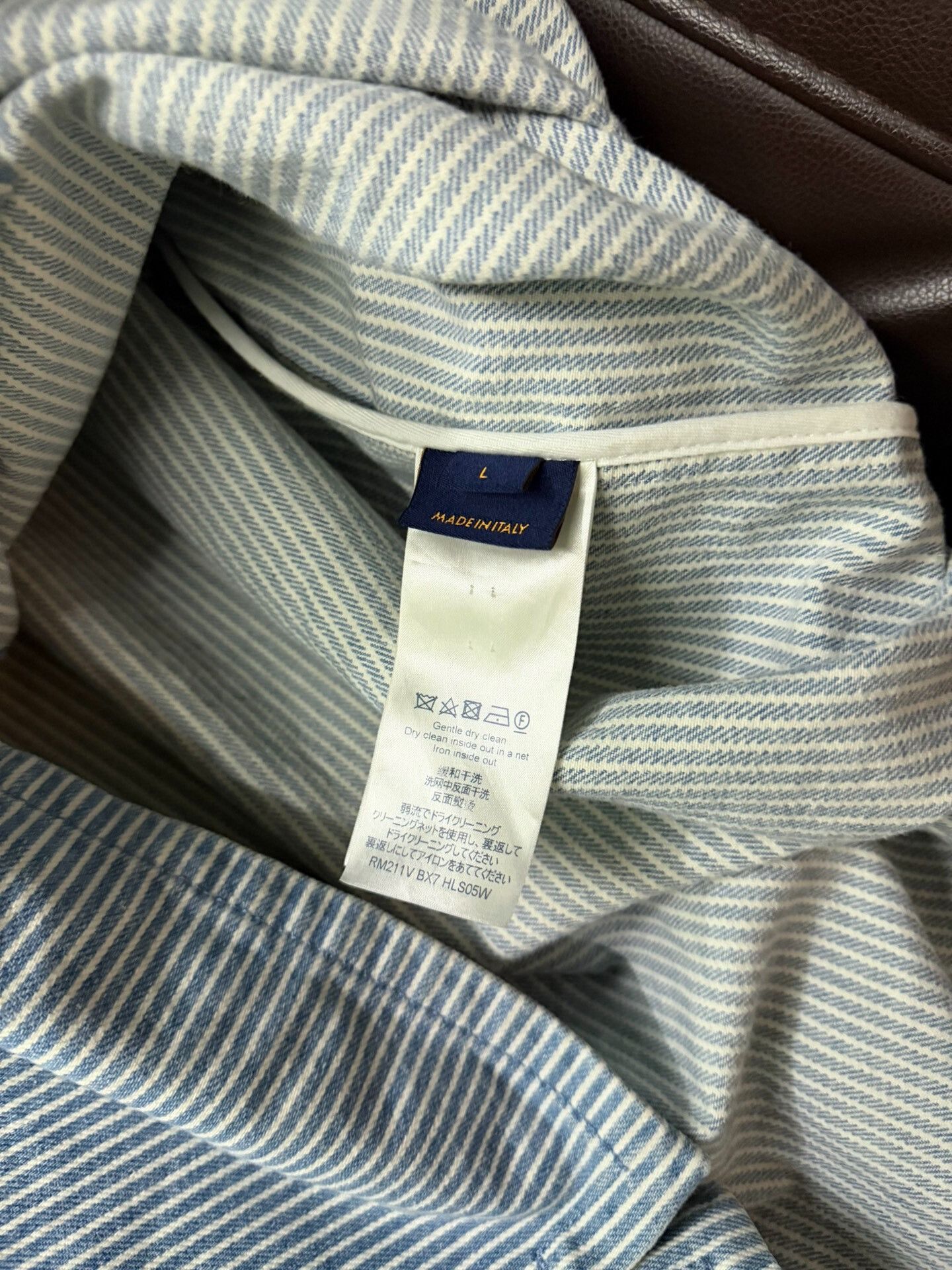 Louis Vuitton Louis Vuitton Blue White Floral Denim Jacket Size US L / EU 52-54 / 3 - 3 Thumbnail