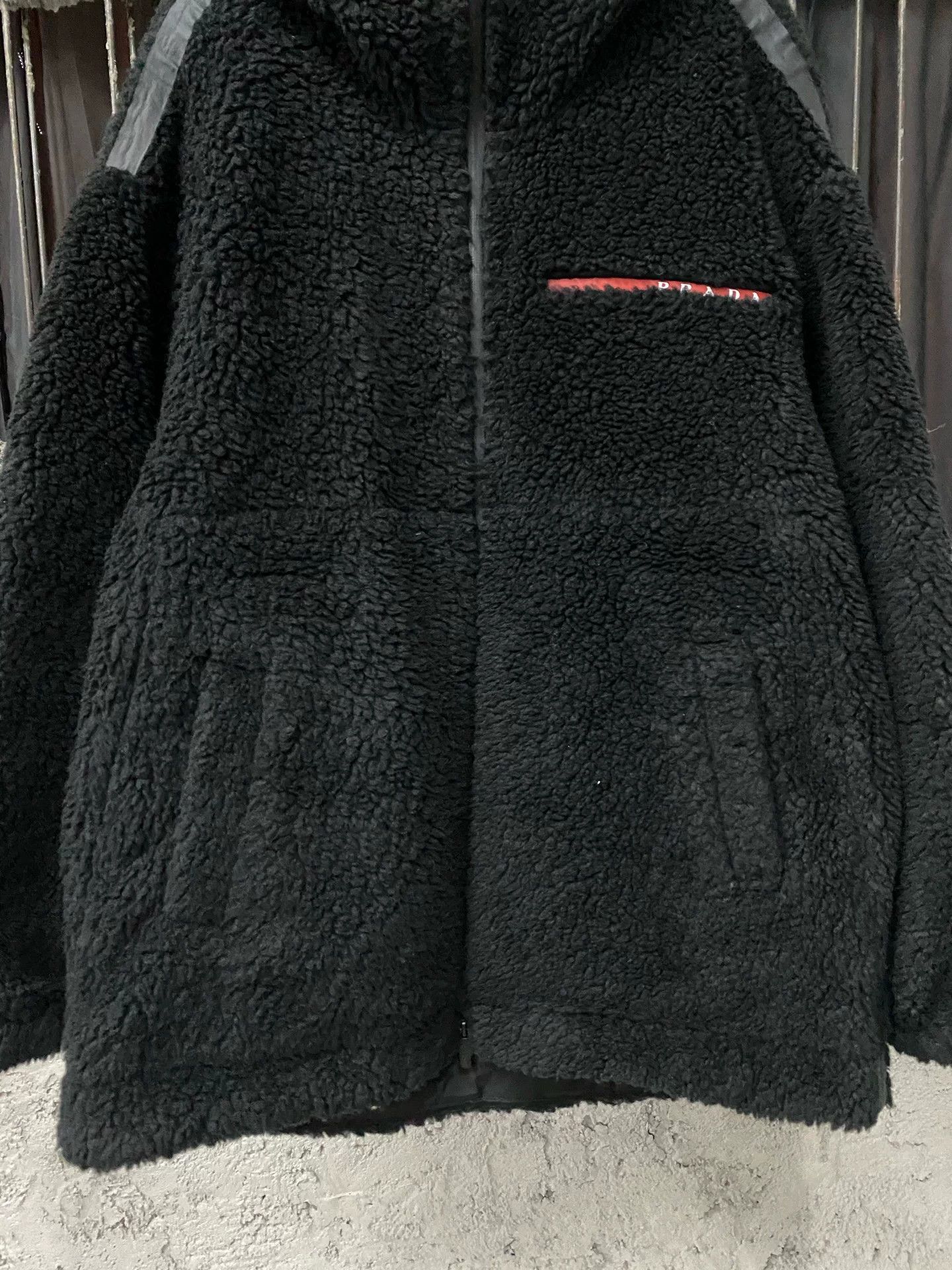 Prada Prada Teddy Zip Jacket in Black Size US XS / EU 42 / 0 - 4 Thumbnail