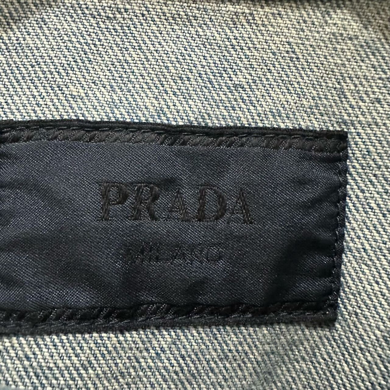 Prada Prada Light-Wash Distressed Denim Jacket Size US L / EU 52-54 / 3 - 4 Thumbnail