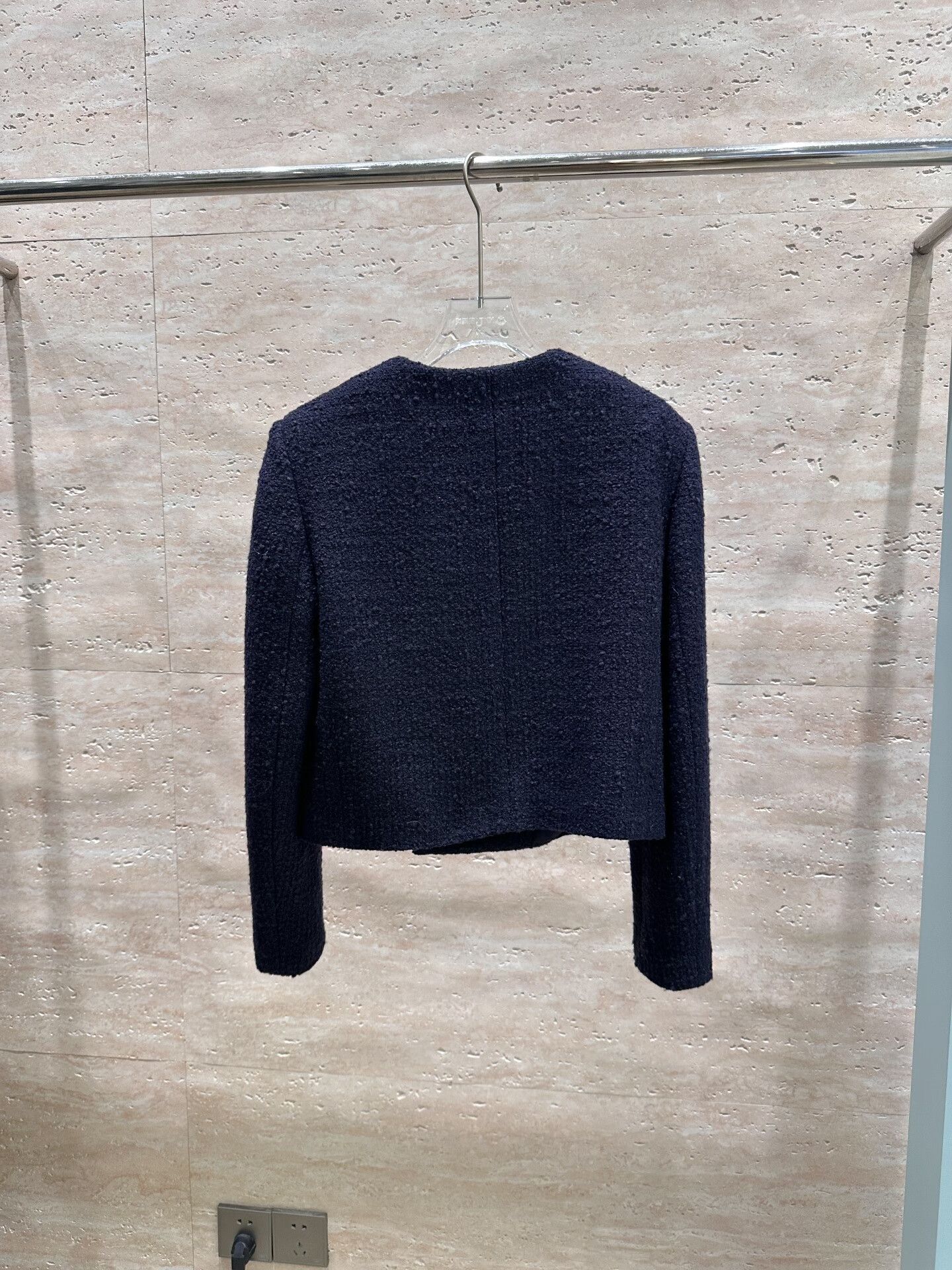 Celine Celine Navy Blue Cropped Jacket with Gold Buttons Size S / US 4 / IT 40 - 2 Thumbnail
