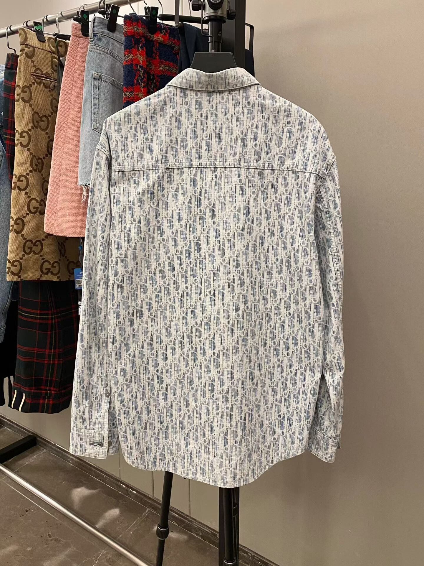 Dior Dior Blue Print Button-Up Shirt Size US M / EU 48-50 / 2 - 3 Thumbnail