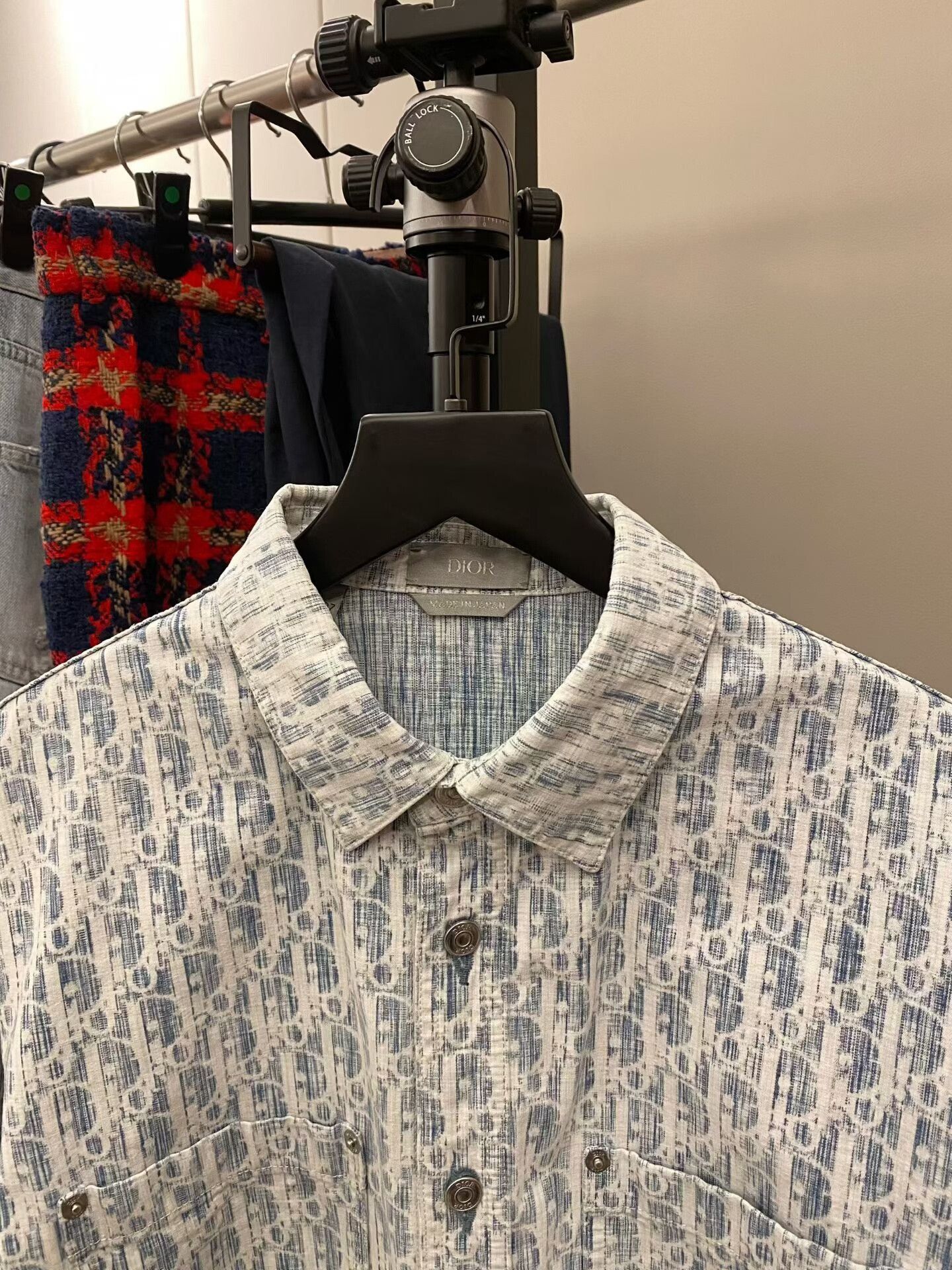 Dior Dior Blue Print Button-Up Shirt Size US M / EU 48-50 / 2 - 4 Thumbnail