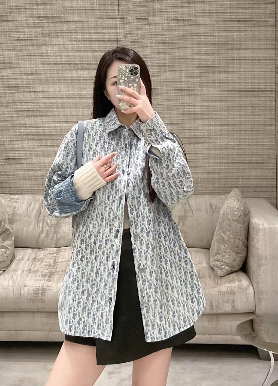 Dior Dior Blue Print Button-Up Shirt Size US M / EU 48-50 / 2 - 6 Thumbnail