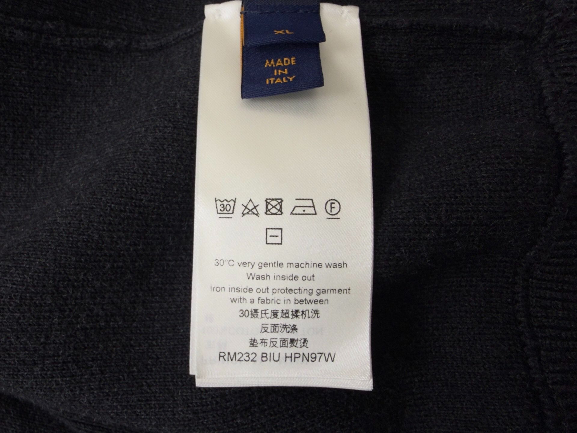 Louis Vuitton Louis Vuitton Black Zippered Wool Jacket Size US XL / EU 56 / 4 - 6 Thumbnail