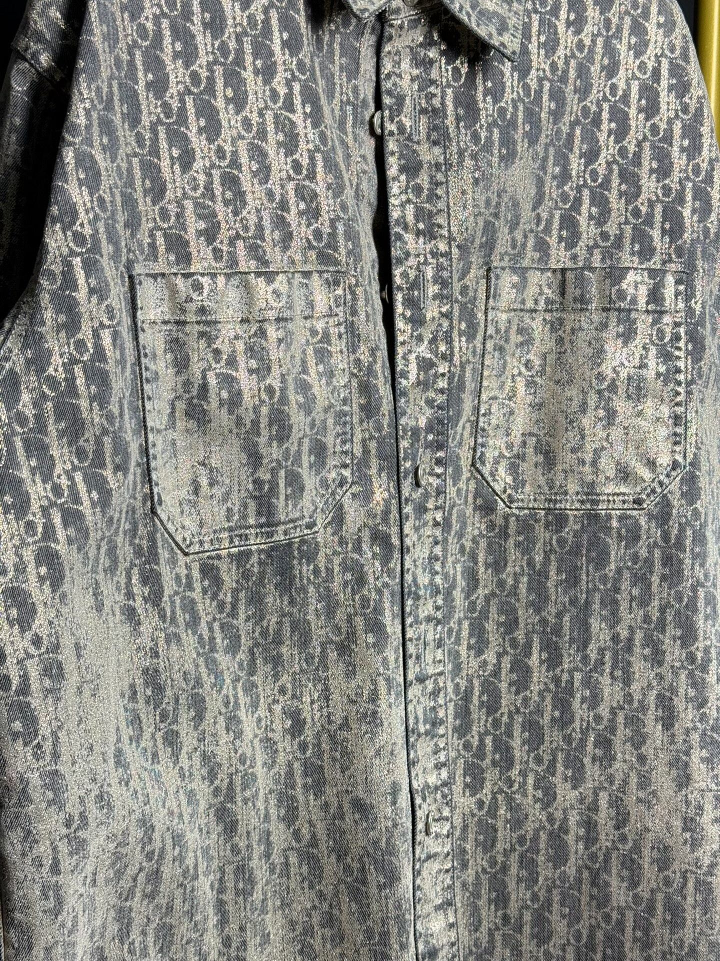 Dior Dior Oversized Flashy Denim Shirt Size US L / EU 52-54 / 3 - 2 Thumbnail