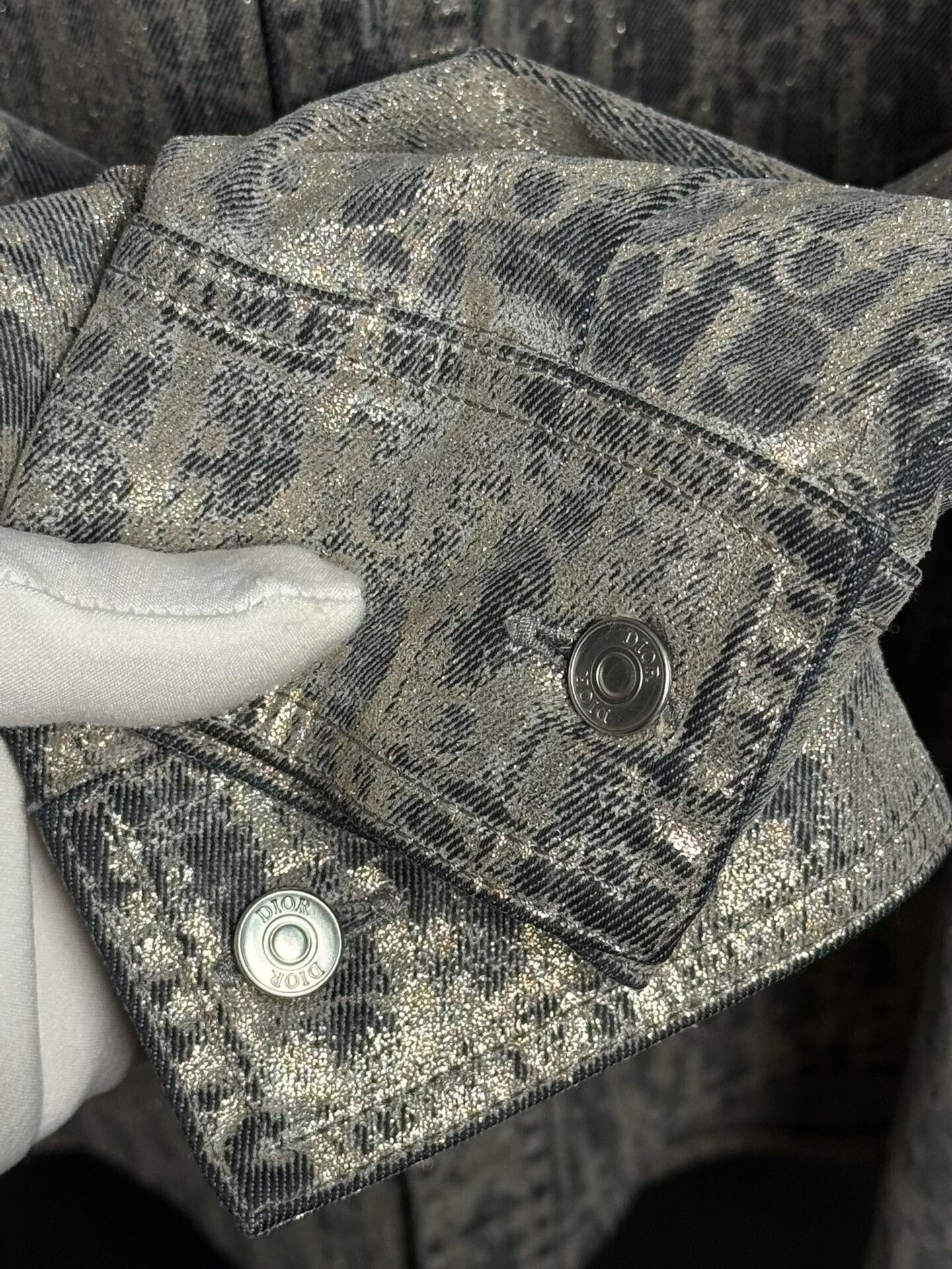 Dior Dior Oversized Flashy Denim Shirt Size US L / EU 52-54 / 3 - 4 Thumbnail
