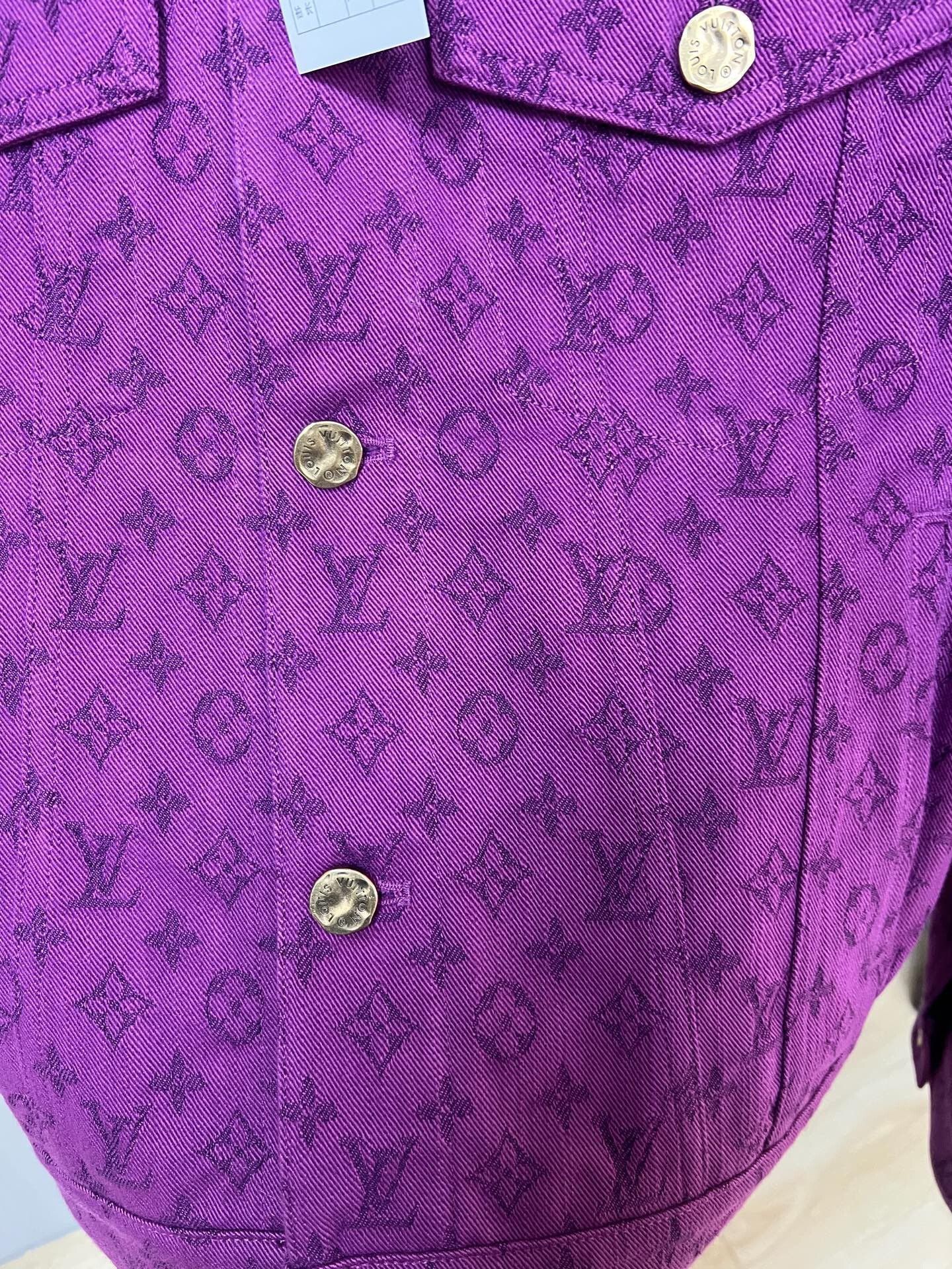 Louis Vuitton Louis Vuitton Purple Monogram Denim Jacket Size US S / EU 44-46 / 1 - 3 Thumbnail