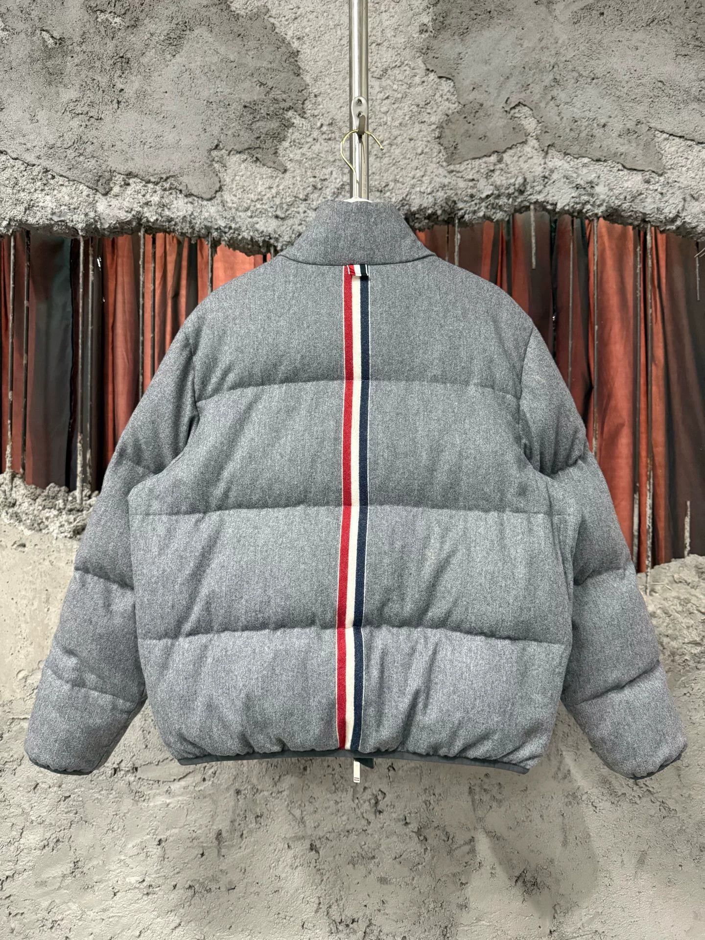 Thom Browne Thom Browne Grey Wool Puffer Jacket Size US S / EU 44-46 / 1 - 2 Thumbnail