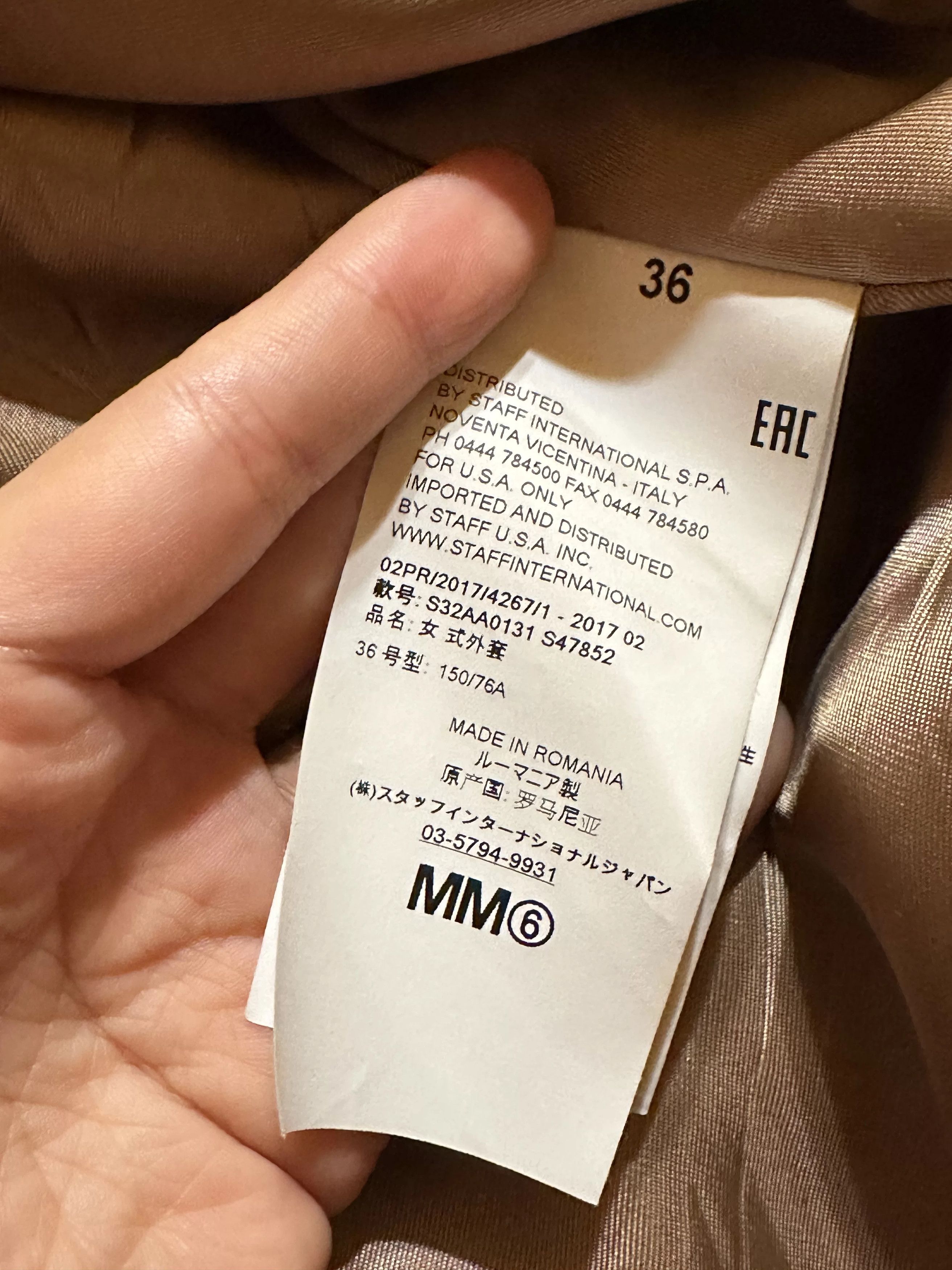 MM6 Light Brown A-Line Cape Coat Size XS / US 0-2 / IT 36-38 - 3 Thumbnail