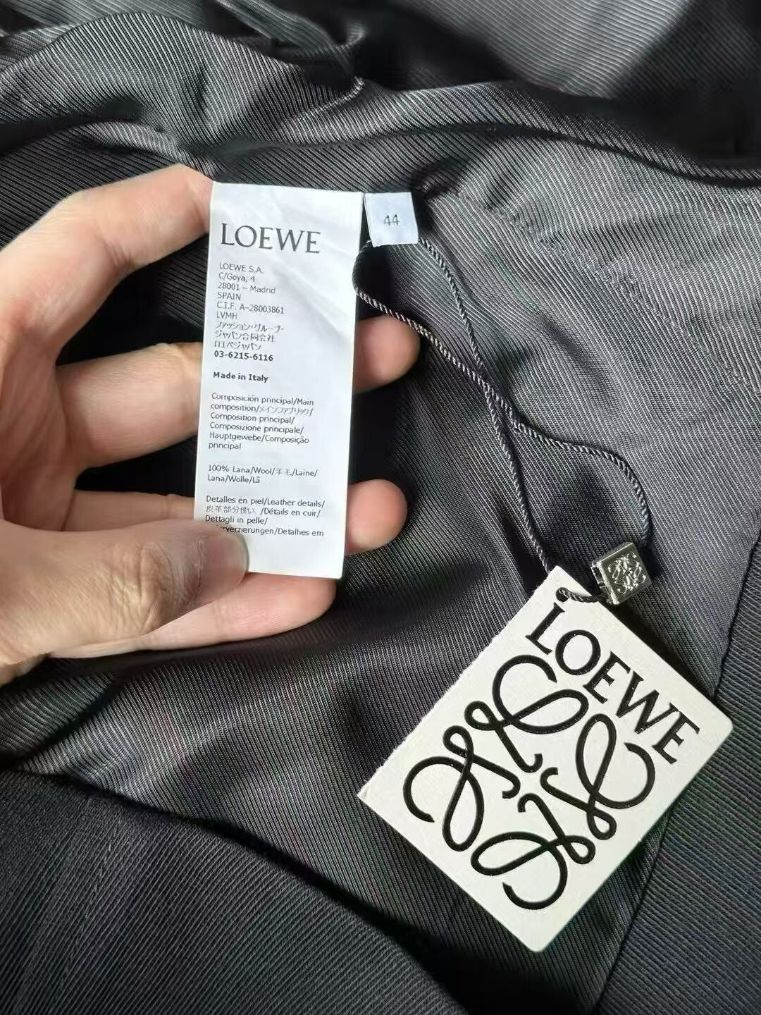 Loewe Loewe Black Wool Jacket Size 44 Size US S / EU 44-46 / 1 - 4 Thumbnail