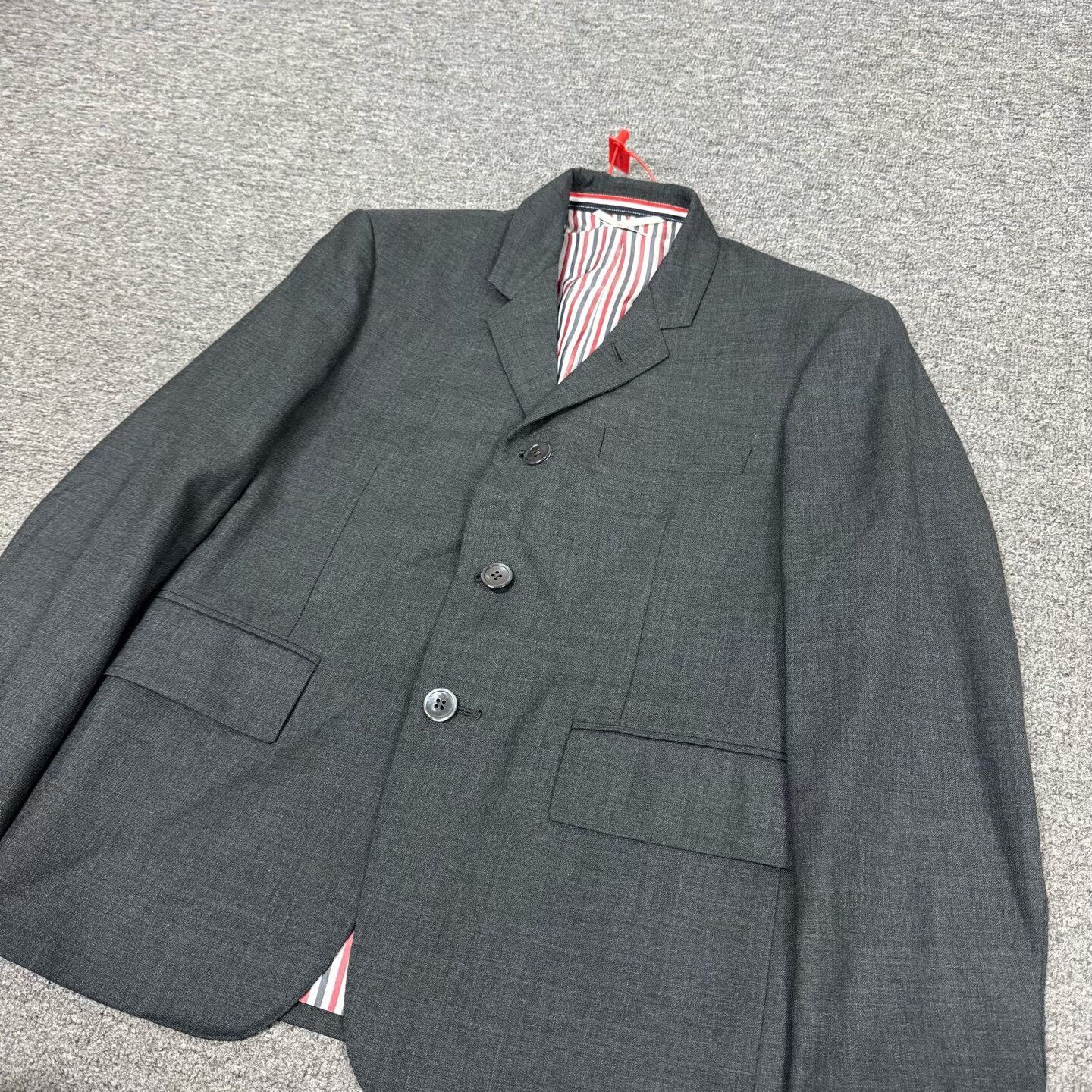 Thom Browne Thom Browne Classic Gray Wool Suit Jacket Size US XS / EU 42 / 0 - 4 Thumbnail