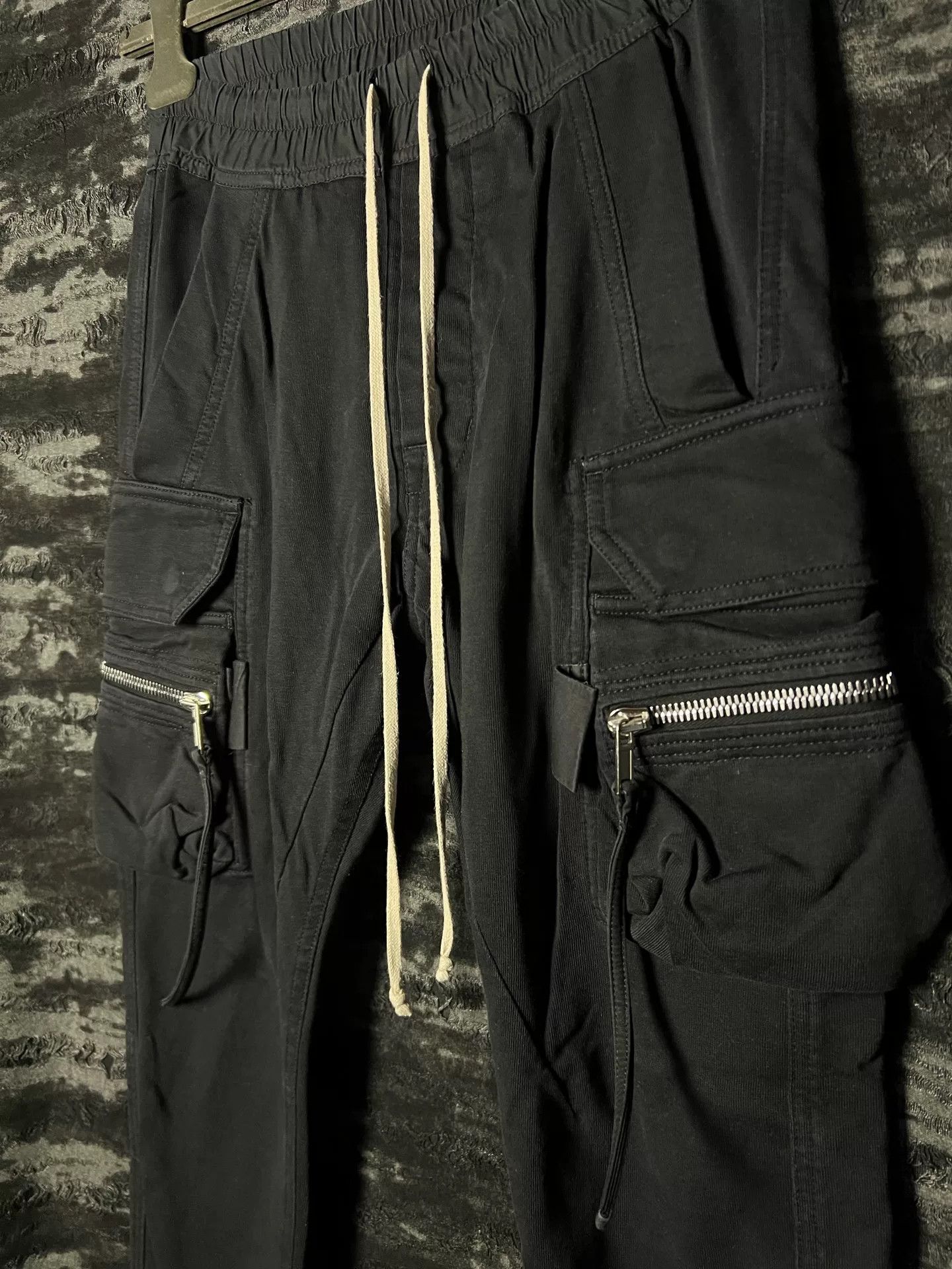 Rick Owens Rick Owens Black Cargo-Style Pants Size US 32 / EU 48 - 3 Thumbnail
