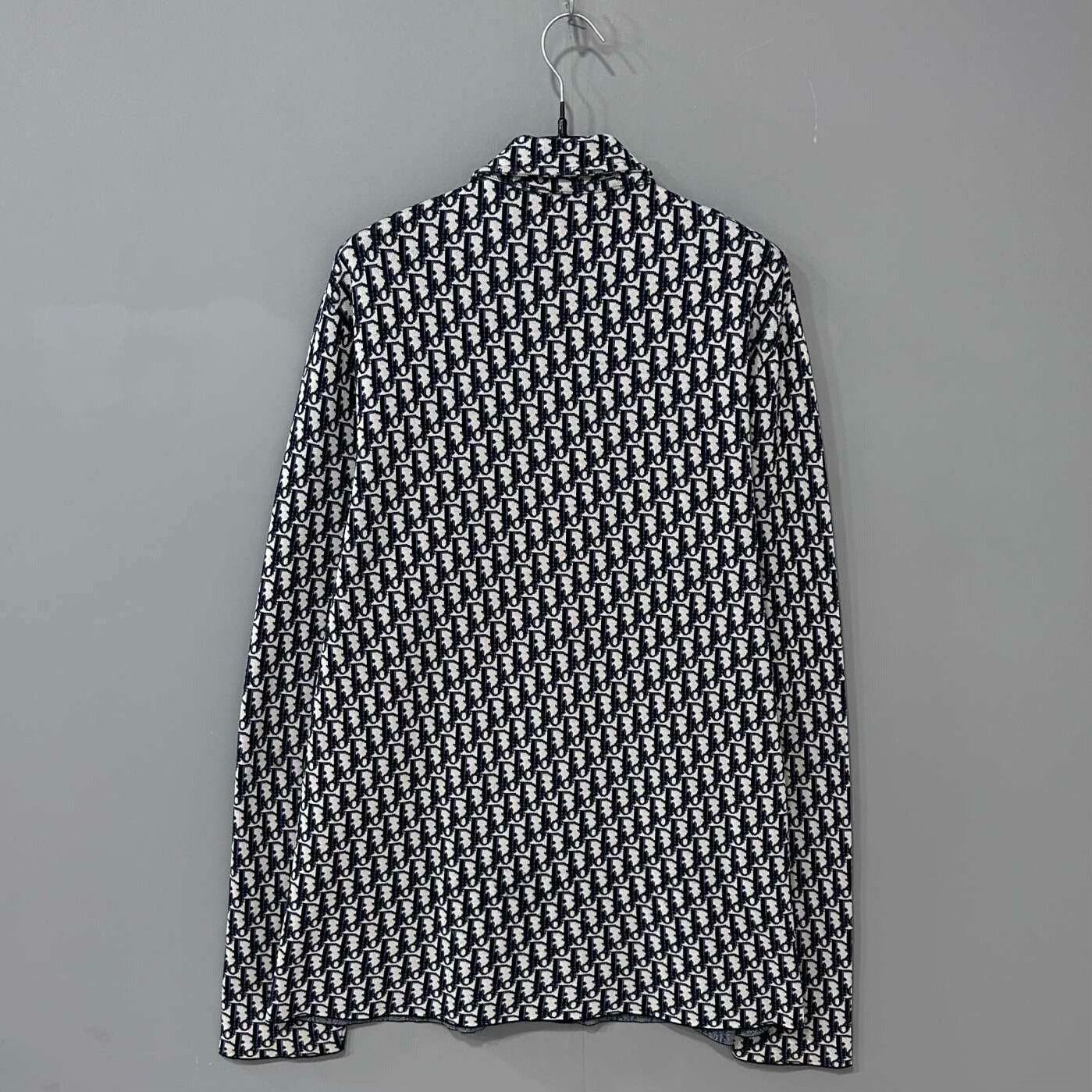 Dior Black and White Printed Dior Shirt Size US L / EU 52-54 / 3 - 3 Thumbnail
